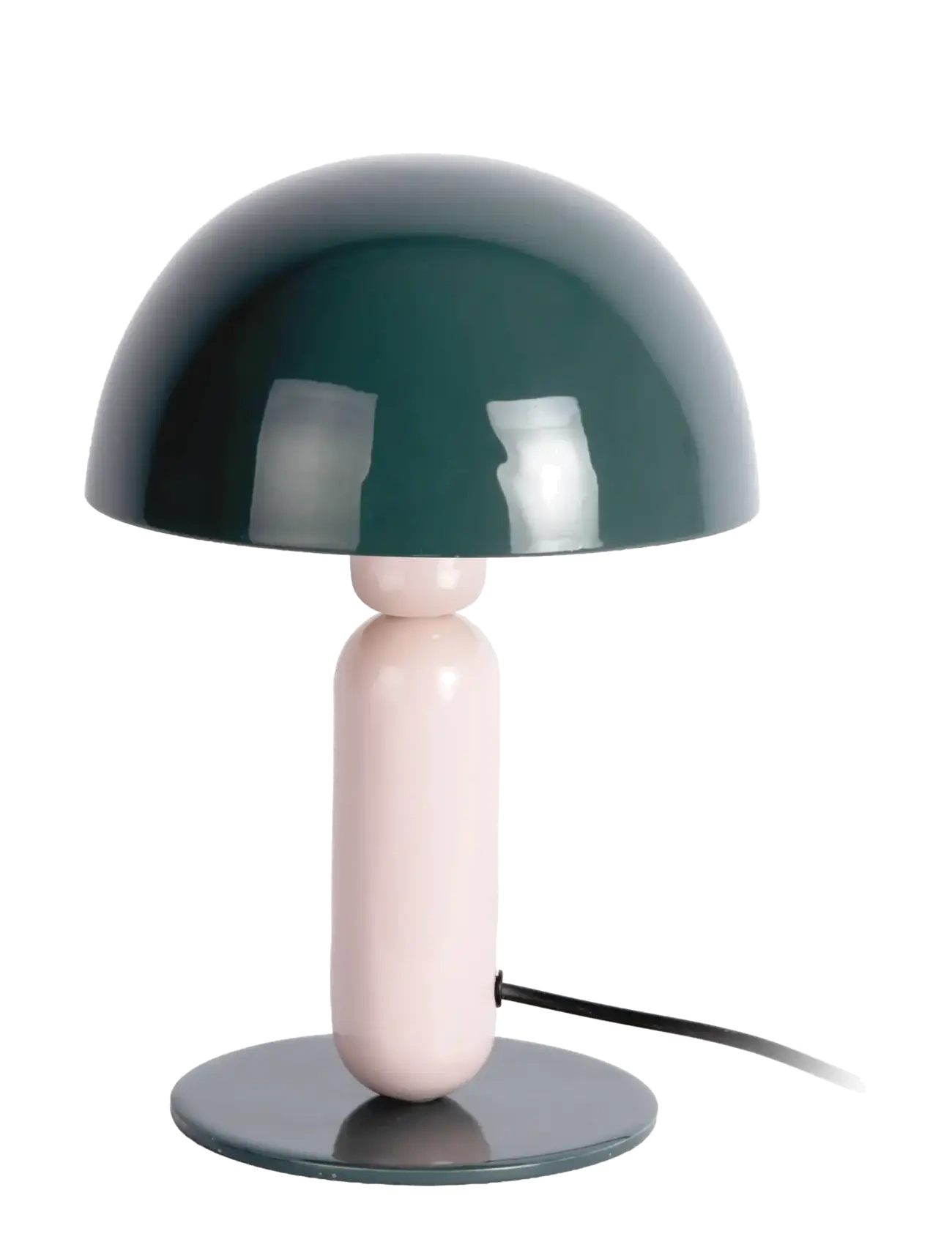Leitmotiv Table lamp Firenze round - Beleuchtung - ALPINE GREEN W. SOFT PINK / green