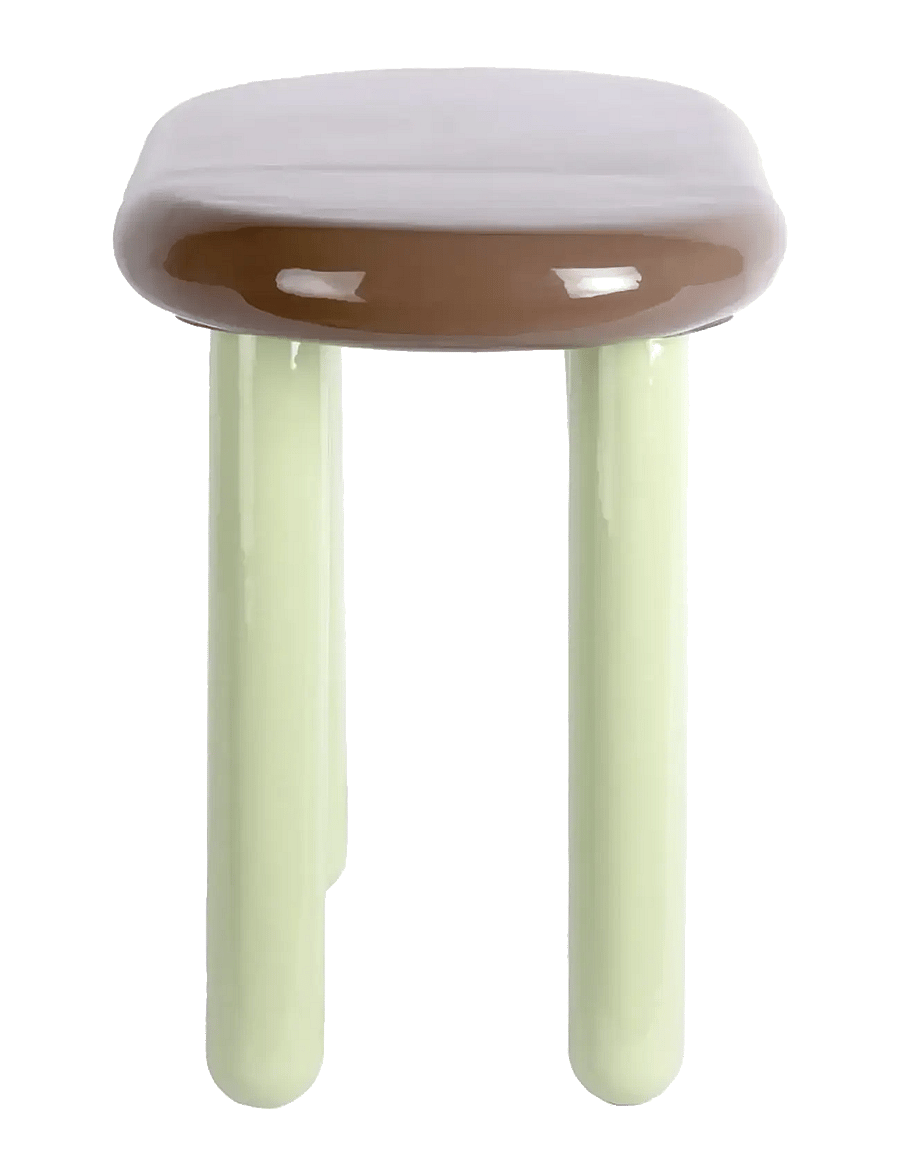 Leitmotiv - Side table Firenze oval - blakusgaldi un mazi galdiņi - chocolate brown w. soft green - 2