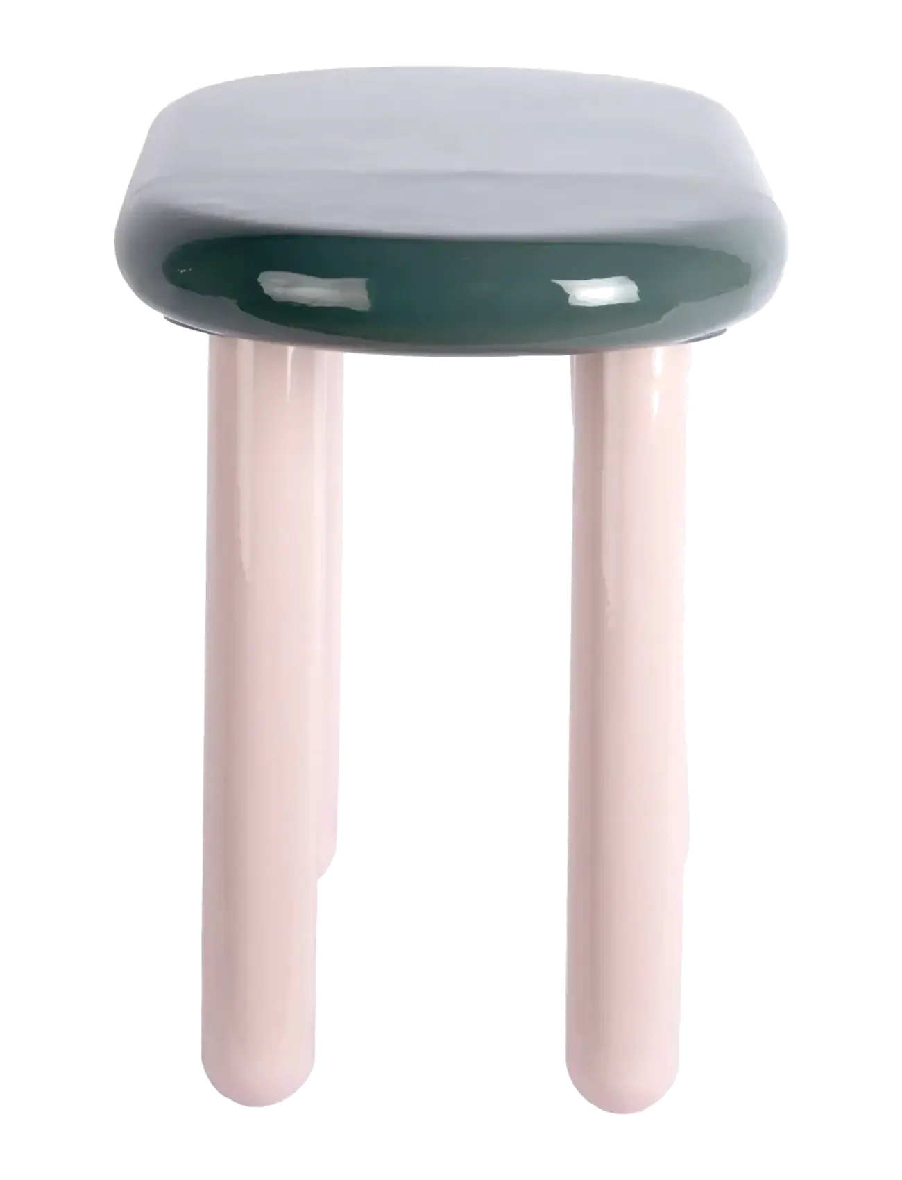 Leitmotiv - Side table Firenze oval - side tables & small tables - alpine green w. soft pink - 3