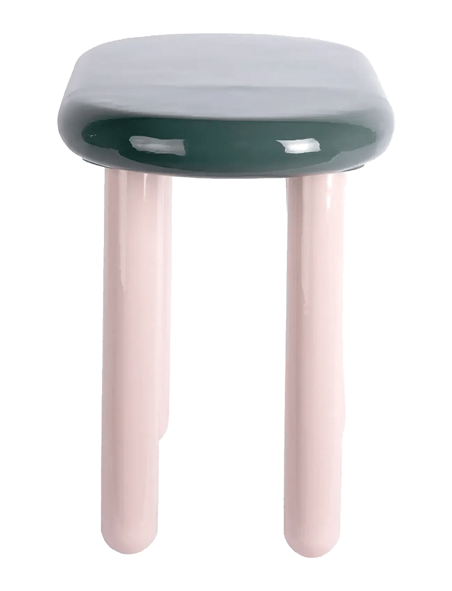 Leitmotiv - Side table Firenze oval - küljelauad ja väikesed lauad - alpine green w. soft pink - 3
