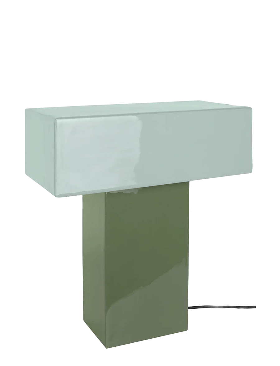 Leitmotiv - Table Lamp Grato Recto - schreibtisch- & tischlampen - jungle green and grayed jade - 1