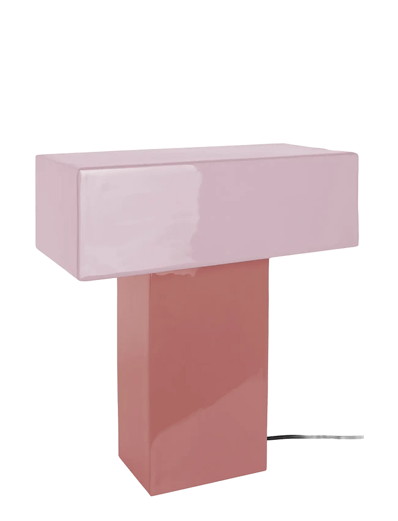 Leitmotiv - Table Lamp Grato Recto - laualambid - rose tan and soft pink - 1
