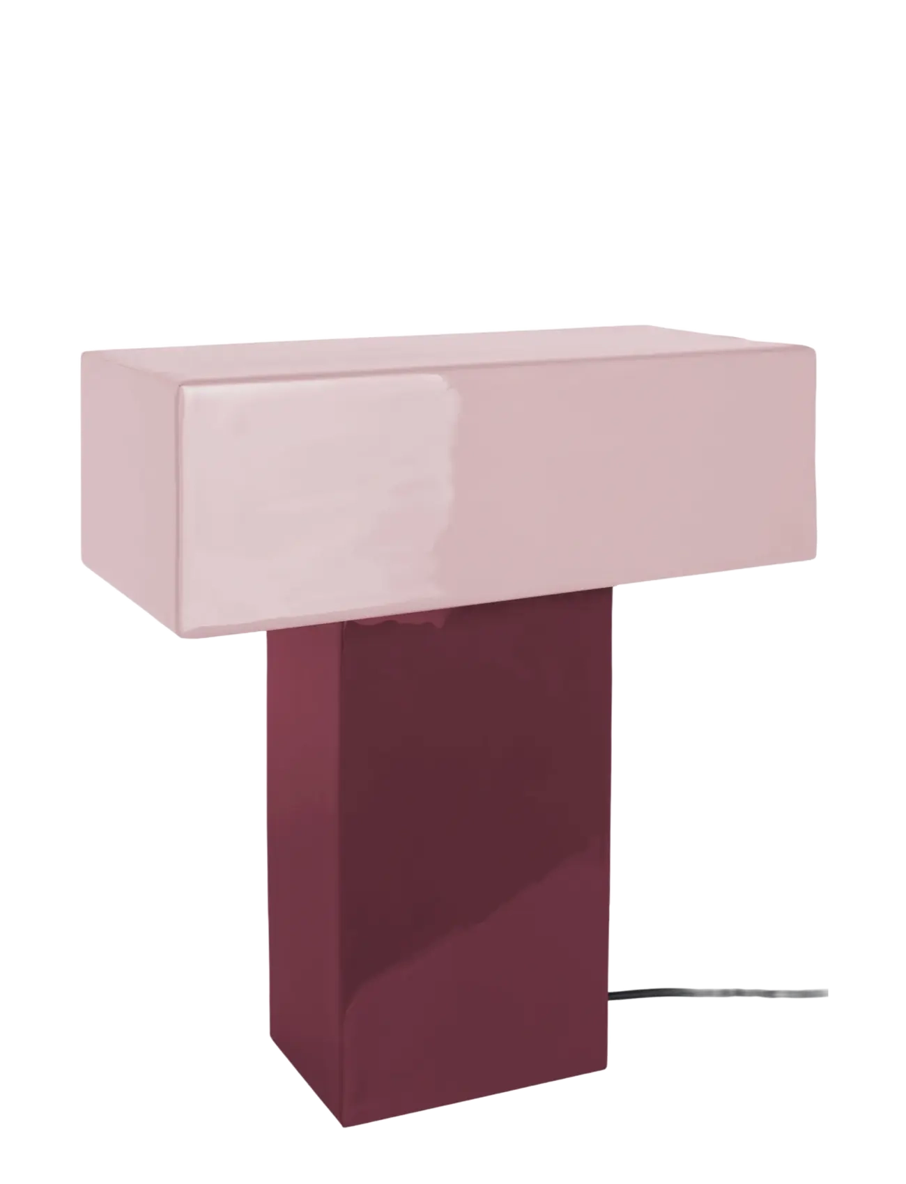 Leitmotiv Table Lamp Grato Recto, Bordlampe, Pink, Str: H35CM