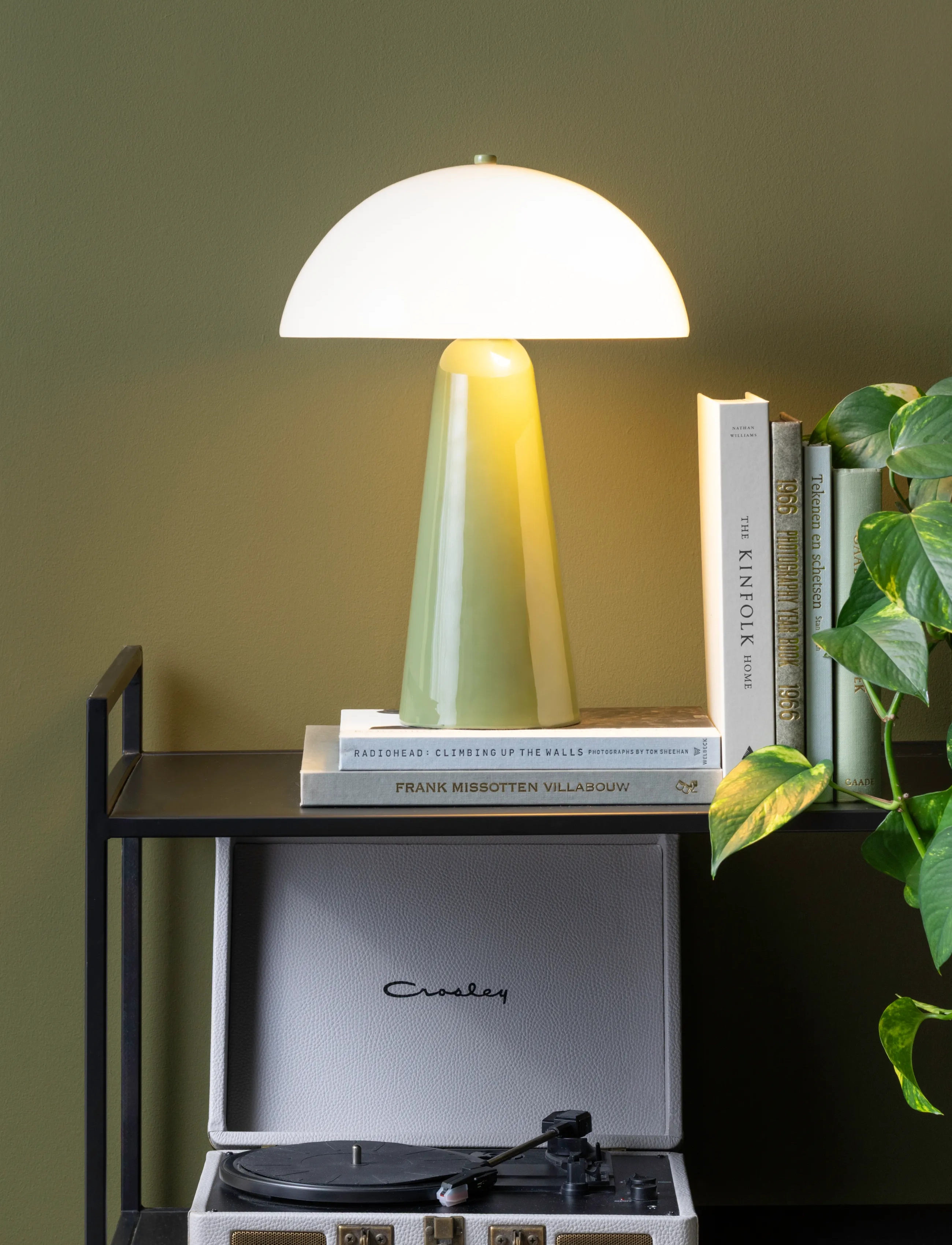 Leitmotiv Table Lamp Vidrio Centro, H42 cm, Lamps, Mehrfarbig/gemustert - Homeware