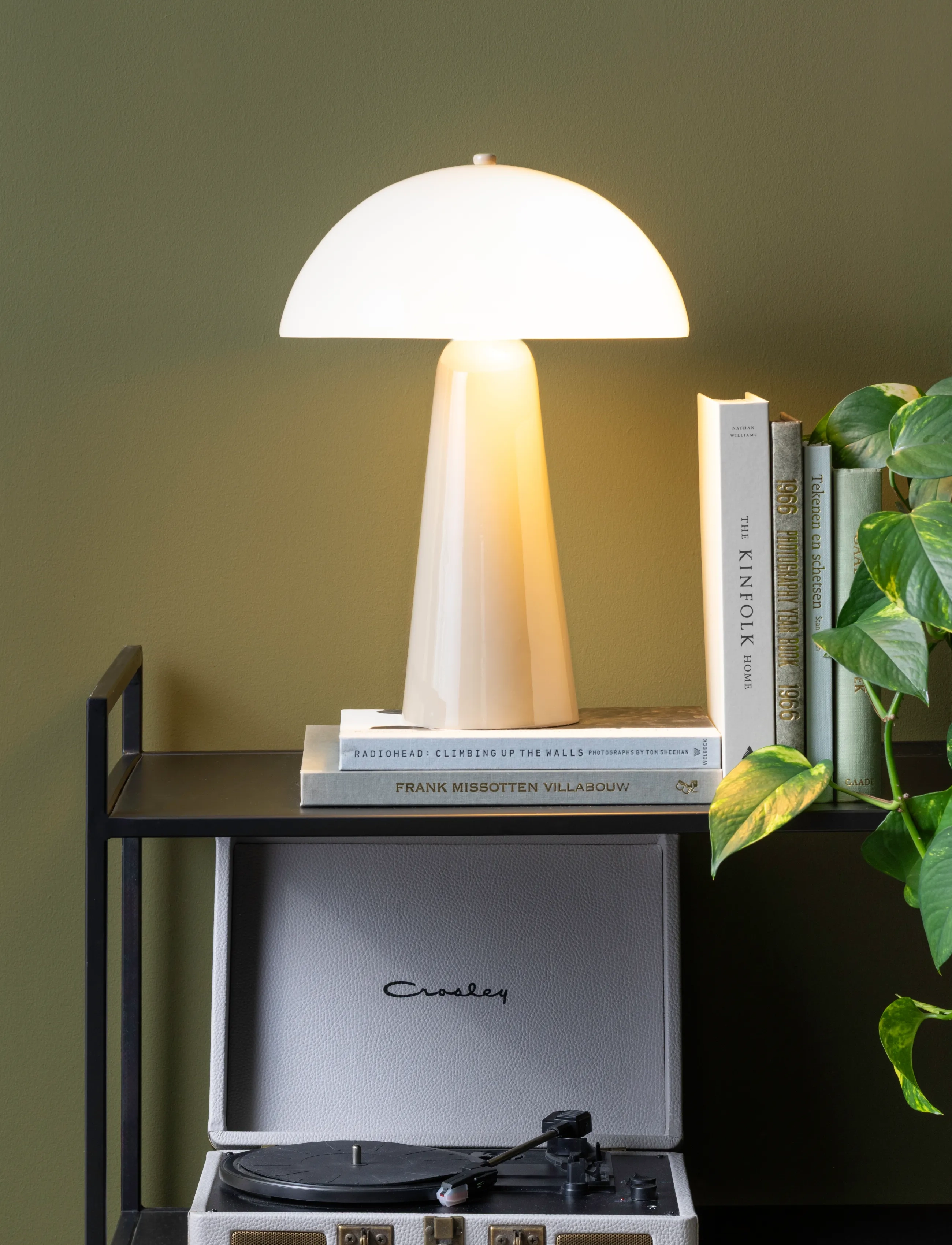 Leitmotiv Table Lamp Vidrio Centro, H42 cm, Lamps, Mehrfarbig/gemustert - Homeware
