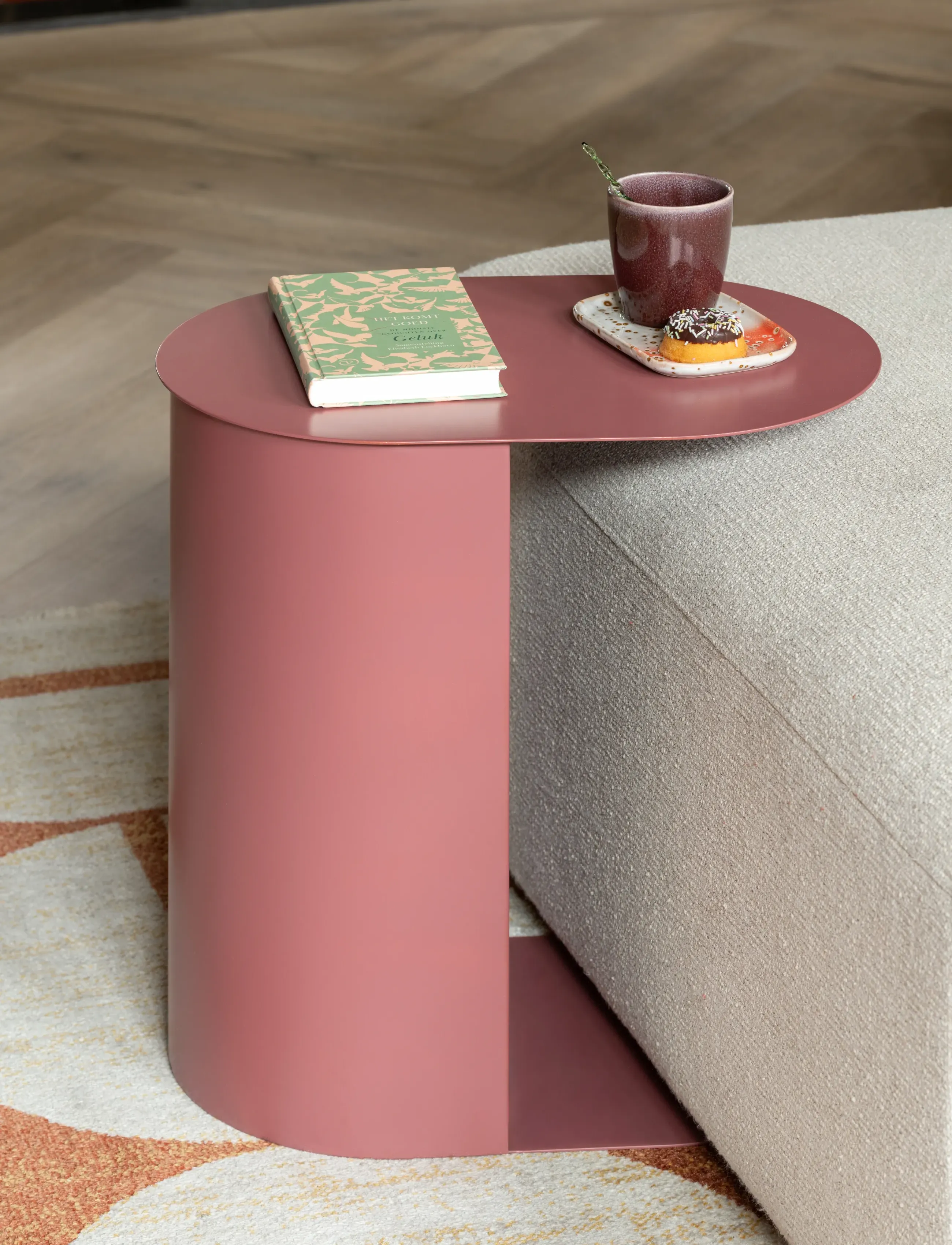 Leitmotiv Side Table Set Riqueza Oval,,,Rosa Gr.H:48CM;40CM