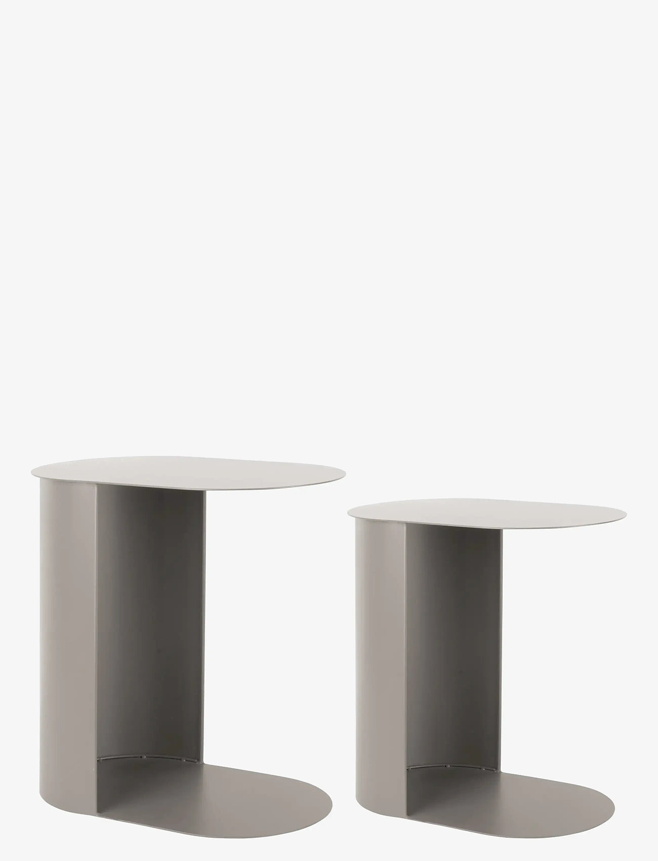 Leitmotiv - Side Table Set Riqueza Oval - sideborde og små borde - grey - 1