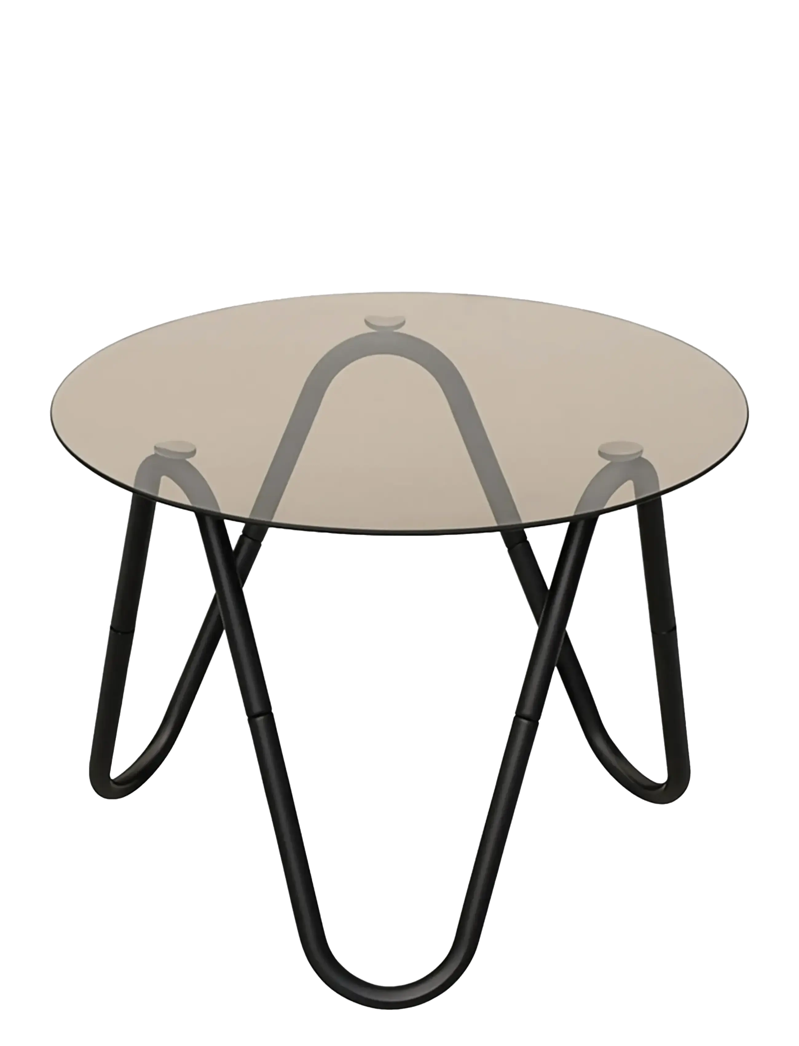 Leitmotiv Side Tabel Ventana Round, Sidebord og lille bord, Sort, Str: Ø 50 CM