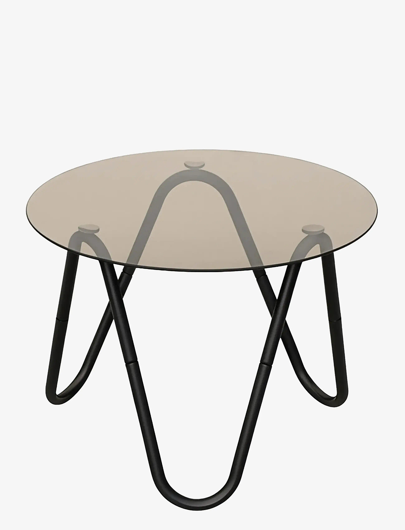 Leitmotiv - Side Tabel Ventana Round - sideborde og små borde - black - 0