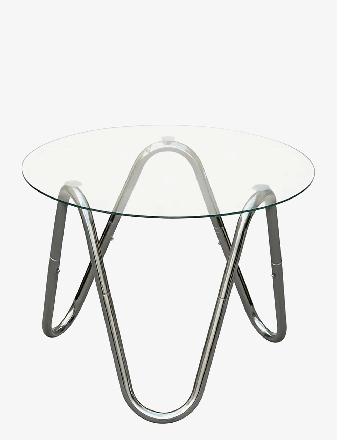 Leitmotiv - Side Tabel Ventana Round - sideborde og små borde - chrome - 0