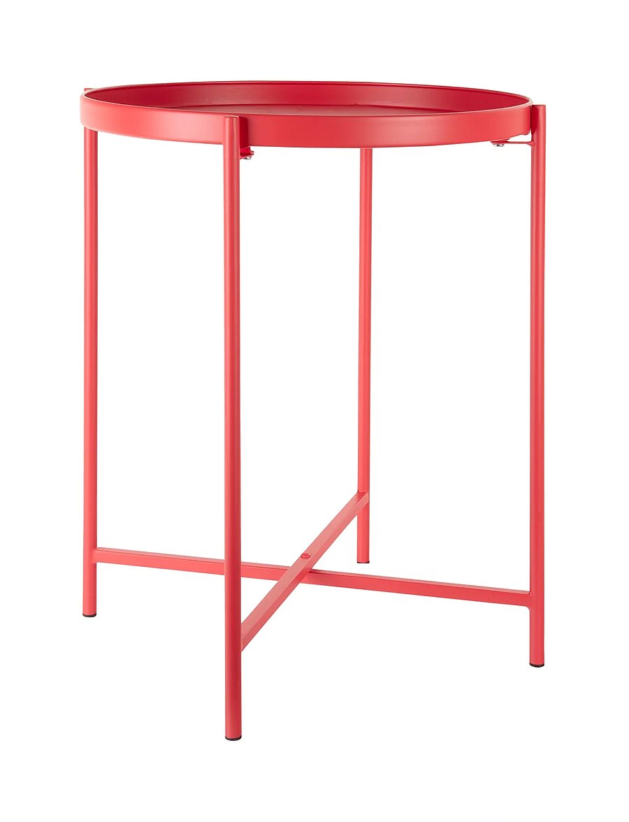 Leitmotiv - Side Table Meseta - beistelltische & kleine tische - bright red - 0
