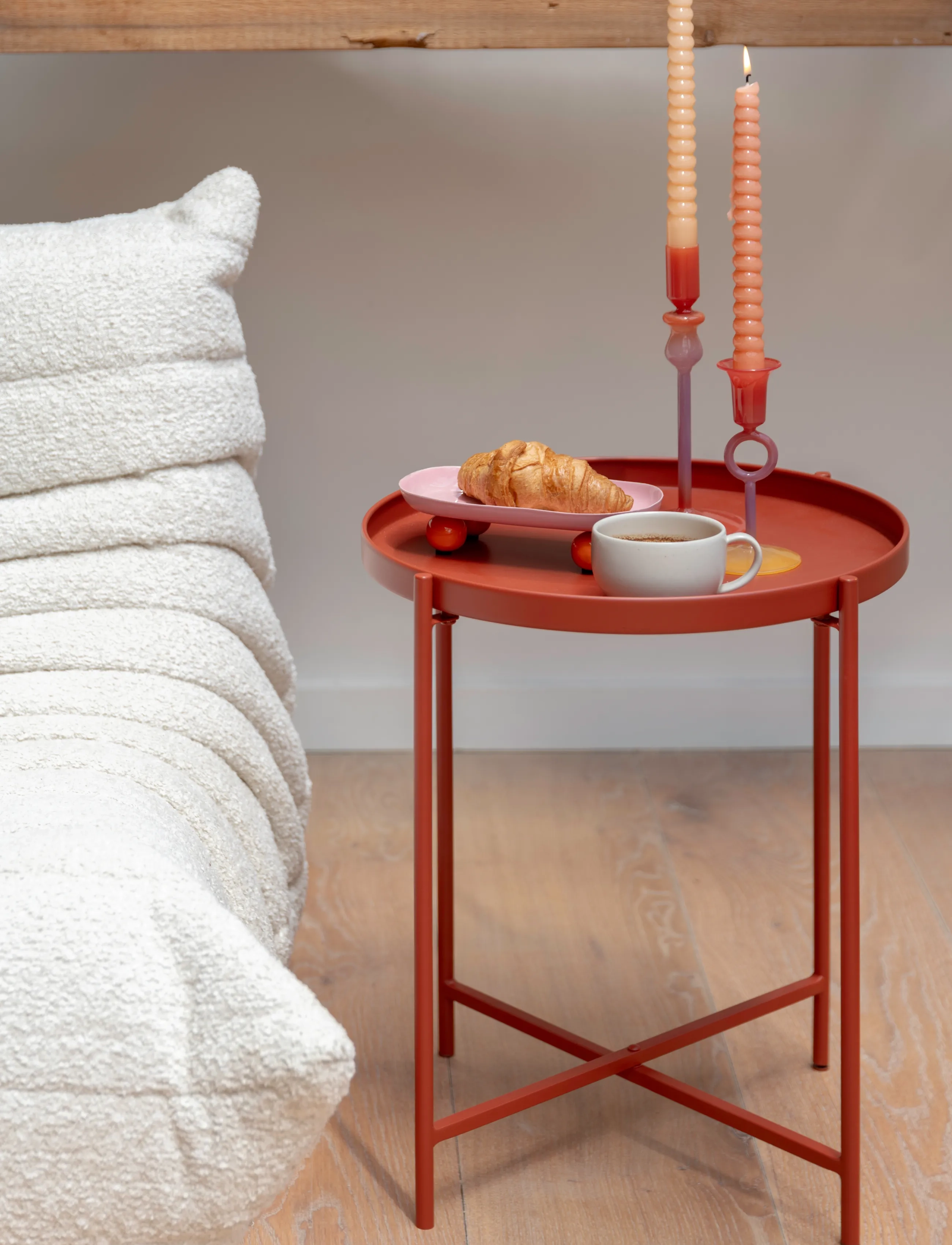 Leitmotiv - Side Table Meseta - beistelltische & kleine tische - bright red - 3