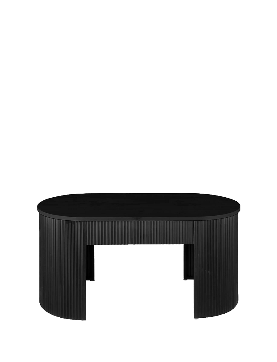 Leitmotiv - Bench Estriado - hocker & bänke - black - 1