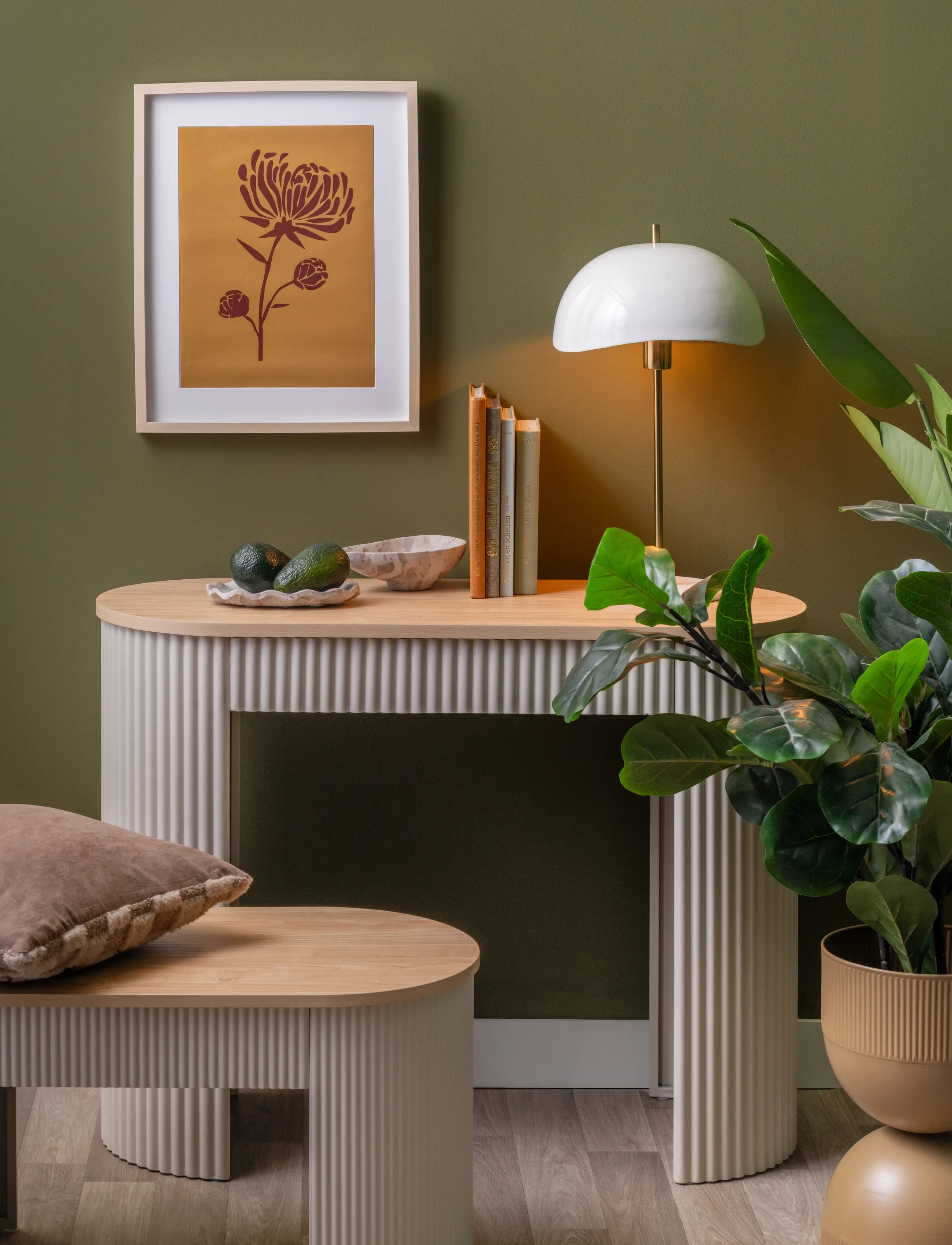Leitmotiv - Bench Estriado - krukken en banken - warm grey - 5