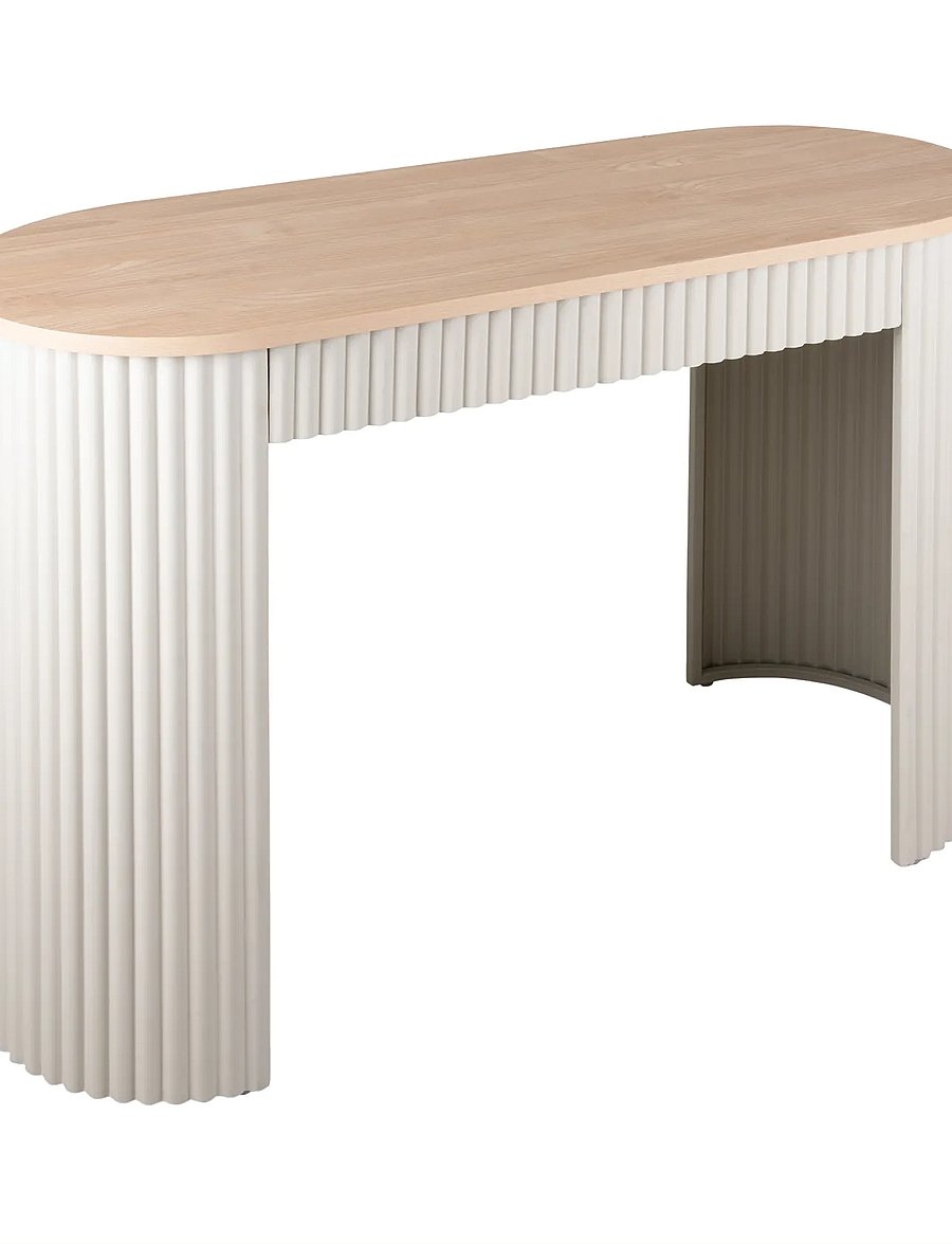 Leitmotiv - Console Table Estriado - toolid ja pingid - warm grey - 0