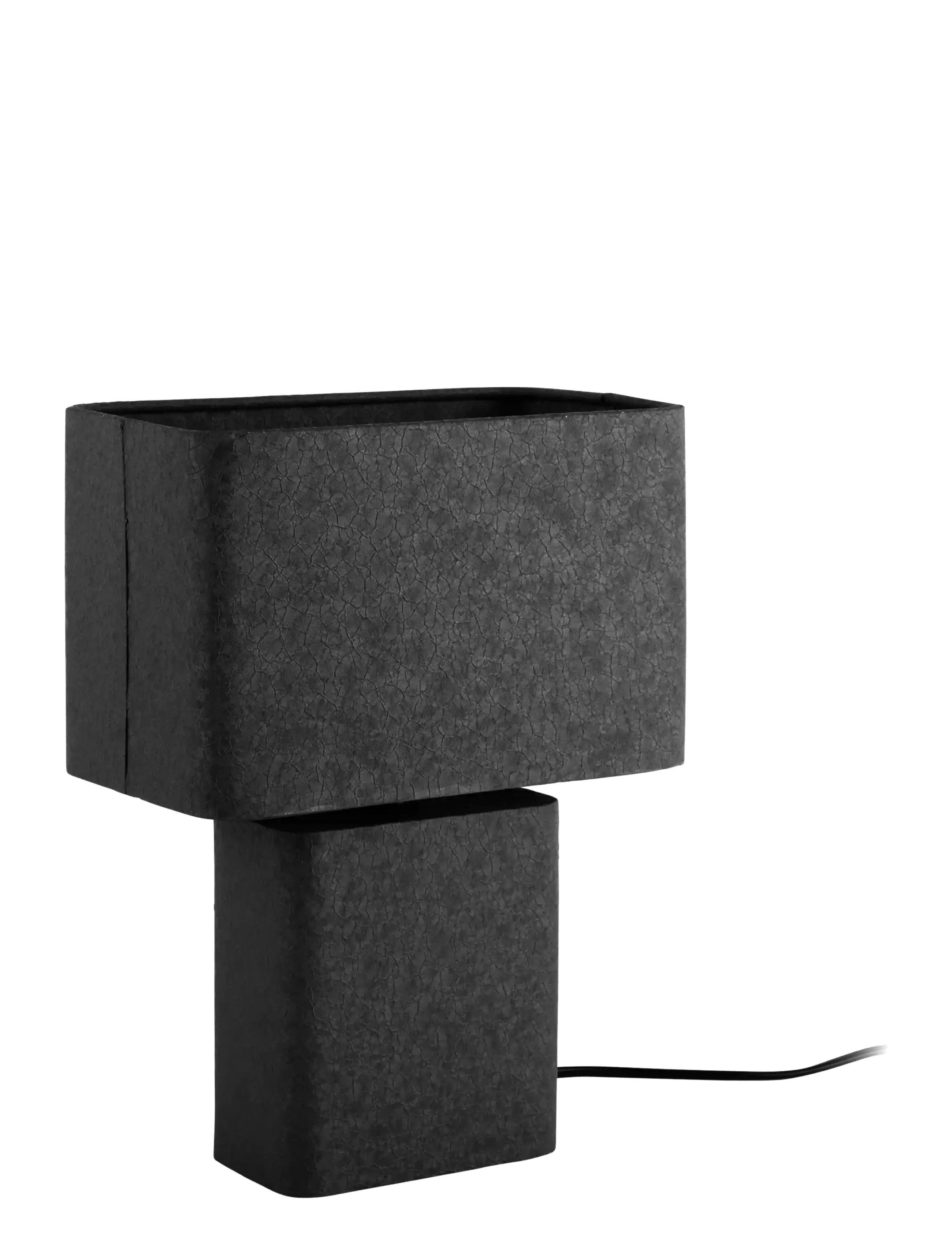Leitmotiv Table Lamp Boaz Recto, Bordlampe, Sort, Str: H33CM