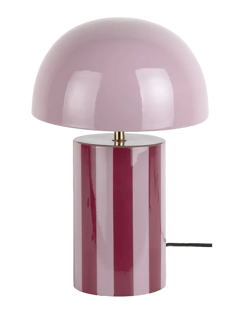 Leitmotiv - Table Lamp Rayado - laualambid - dark mauve and soft lavender - 0