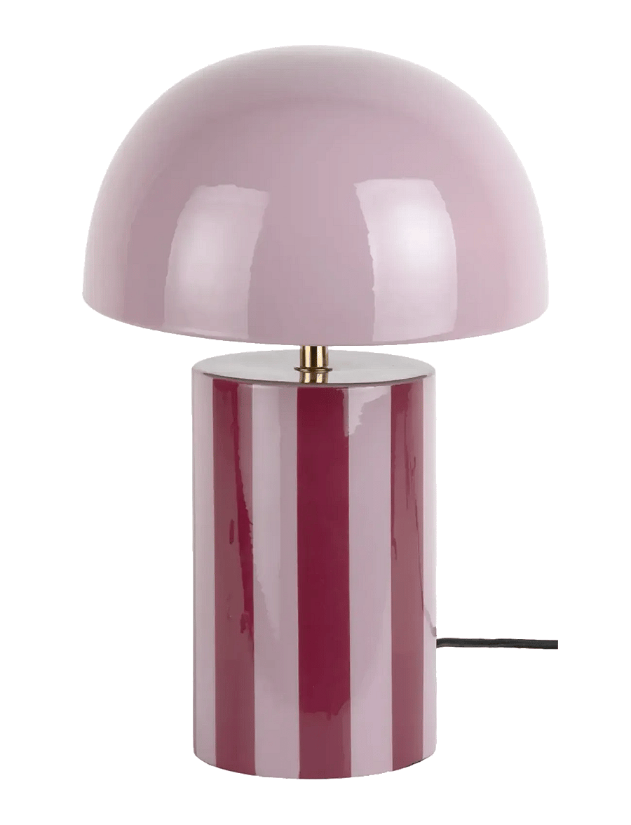 Leitmotiv - Table Lamp Rayado - schreibtisch- & tischlampen - dark mauve and soft lavender - 0