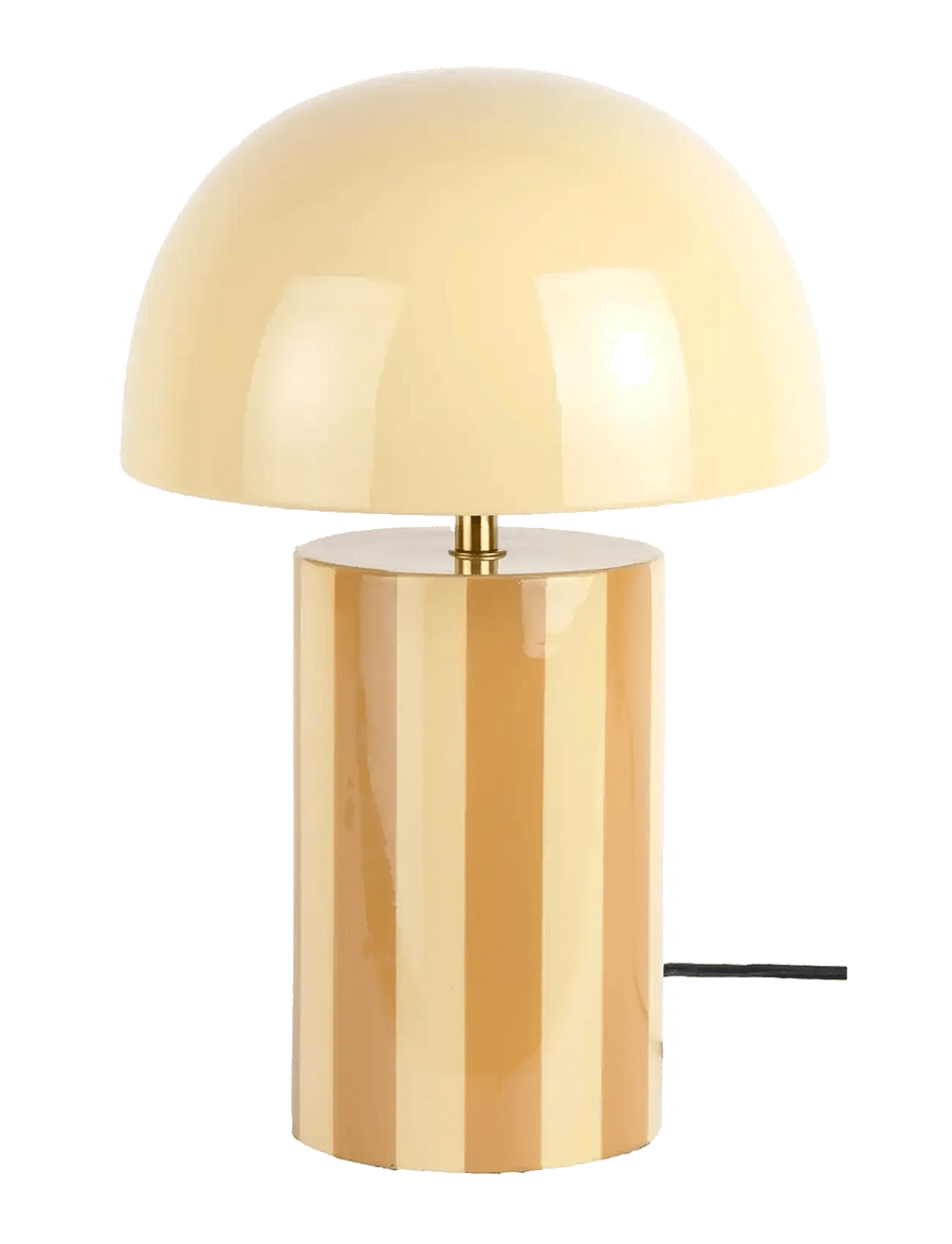 Leitmotiv - Table Lamp Rayado - laualambid - ochre yellow and soft yellow - 0