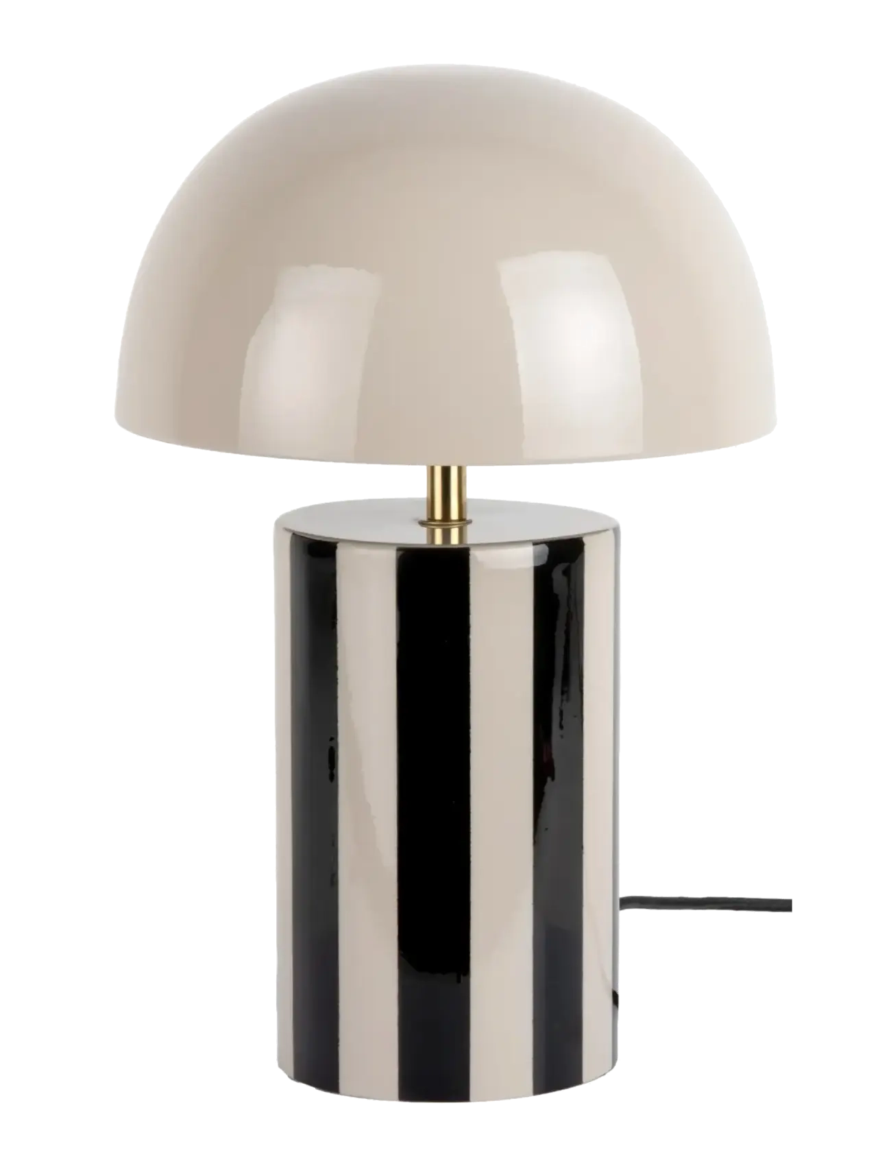 Leitmotiv Table Lamp Rayado - Lambid - BLACK AND WARM GREY / multi