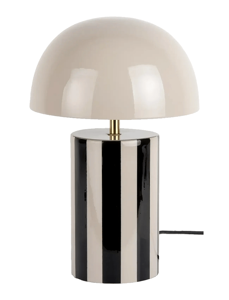 Leitmotiv - Table Lamp Rayado - schreibtisch- & tischlampen - black and warm grey - 0