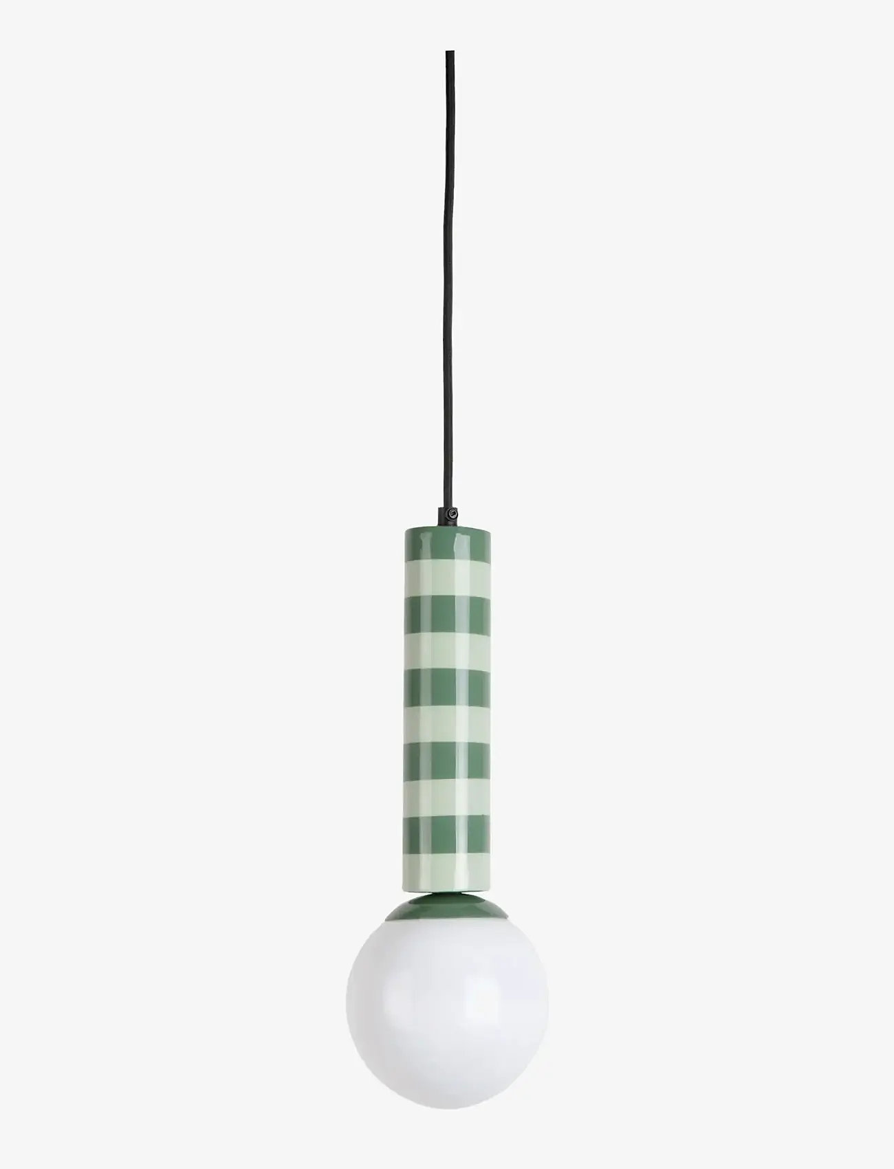 Leitmotiv - Pendant Lamp Rayado - pendellampor - jungle green & grayed jade - 1