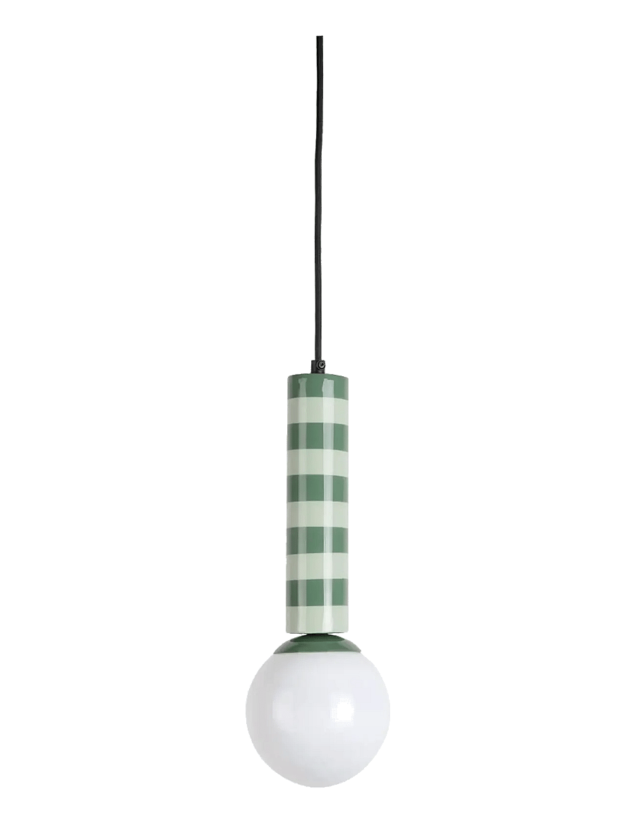 Leitmotiv - Pendant Lamp Rayado - lampes suspendues - jungle green & grayed jade - 1