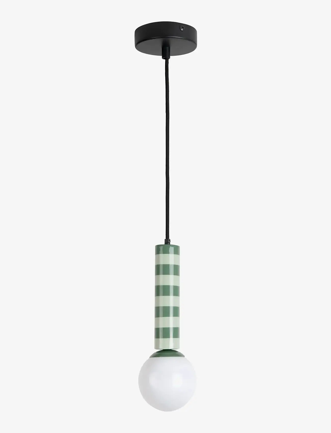 Leitmotiv - Pendant Lamp Rayado - pendellampor - jungle green & grayed jade - 2