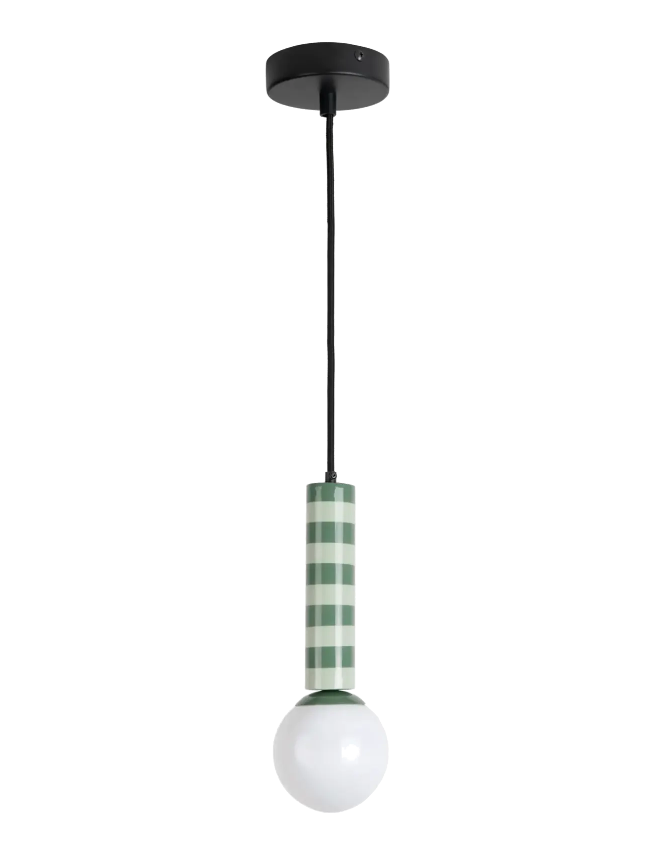 Leitmotiv - Pendant Lamp Rayado - pendler - jungle green & grayed jade - 2