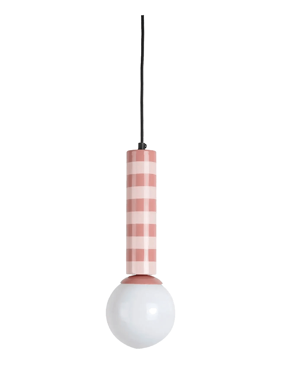 Leitmotiv - Pendant Lamp Rayado - taklampor - rose tan & soft pink - 1