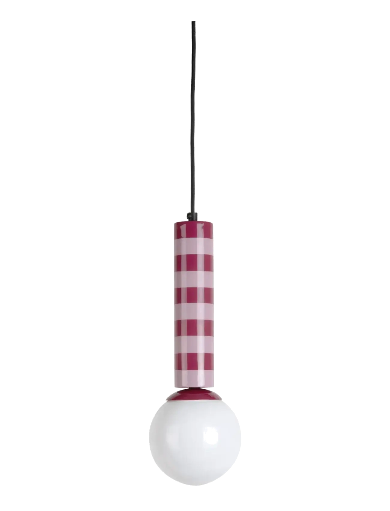 Leitmotiv Pendant Lamp Rayado - Taklamper - DARK MAUVE & SOFT LAVENDER / pink/rose