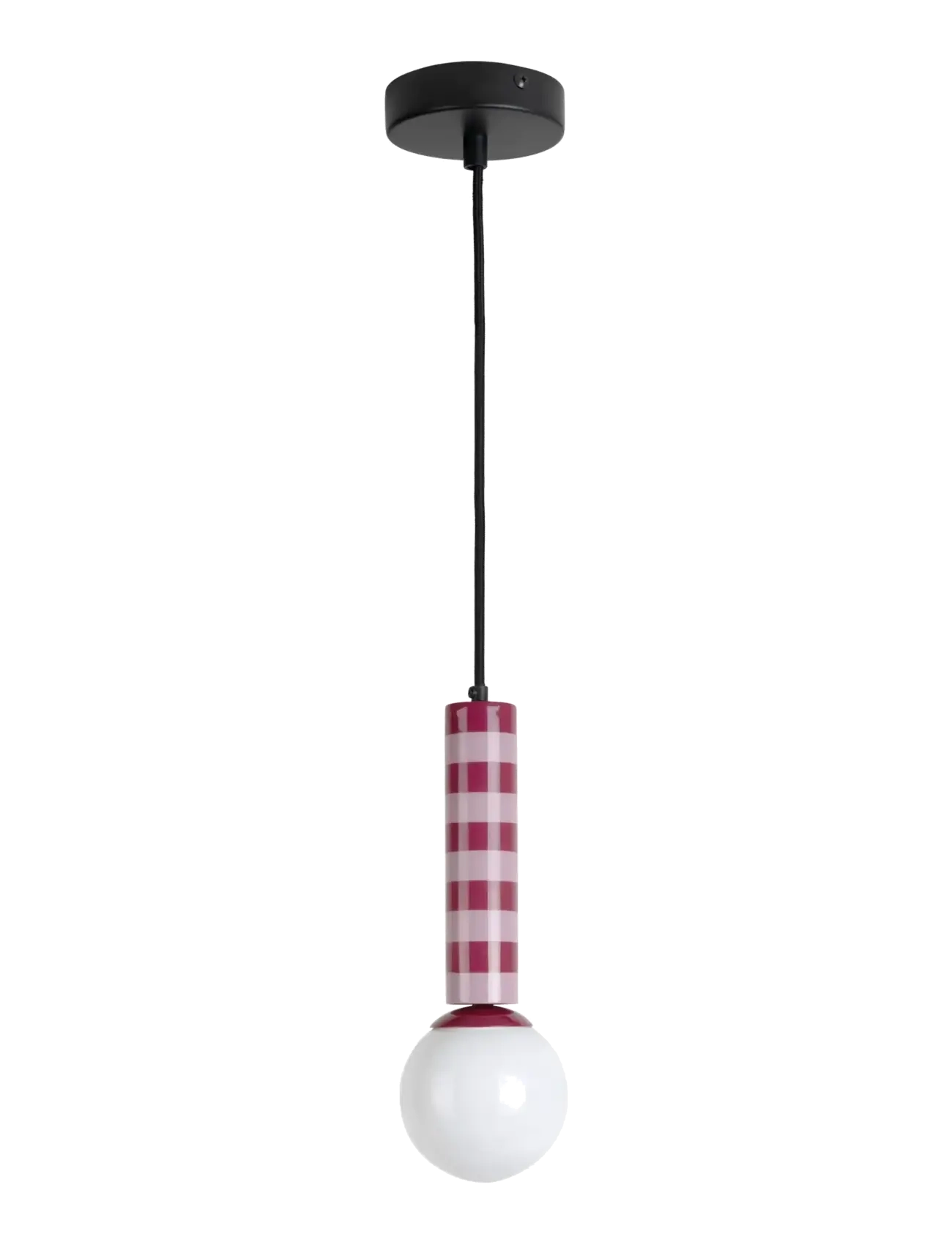 Leitmotiv - Pendant Lamp Rayado - loftslamper - dark mauve & soft lavender - 2