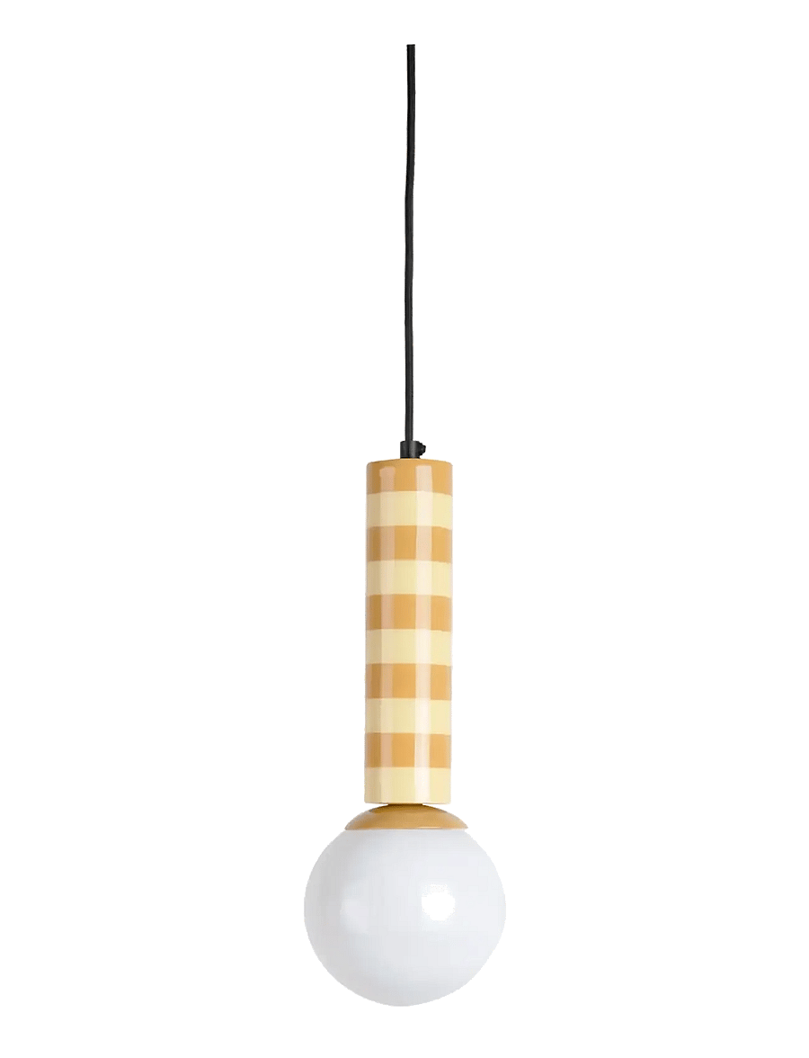 Leitmotiv - Pendant Lamp Rayado - taklampor - ochre yellow & soft yellow - 1