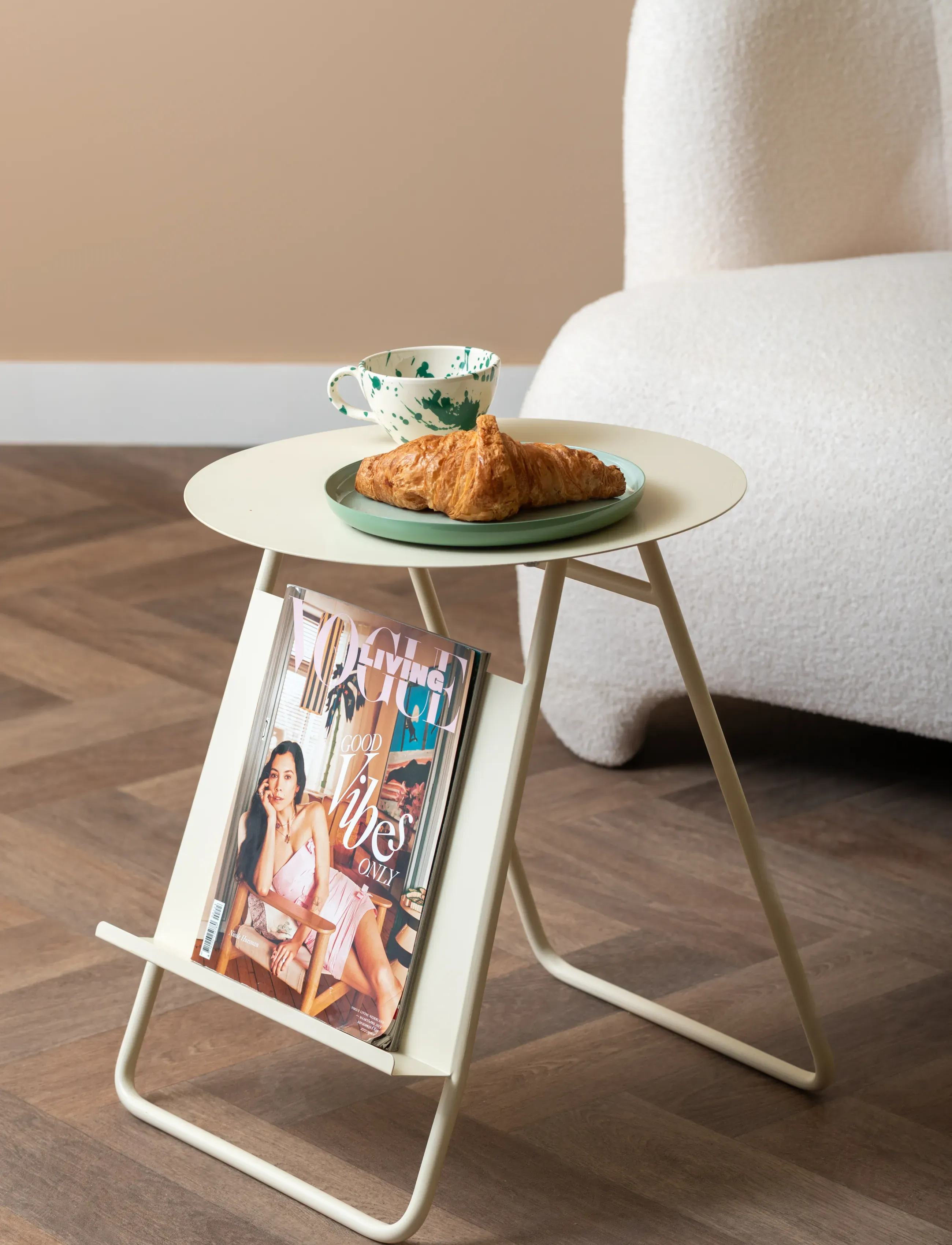 Leitmotiv Side Table Esencia, H48 cm, Beige, Borde > Sideborde Og Små Borde, Unisex