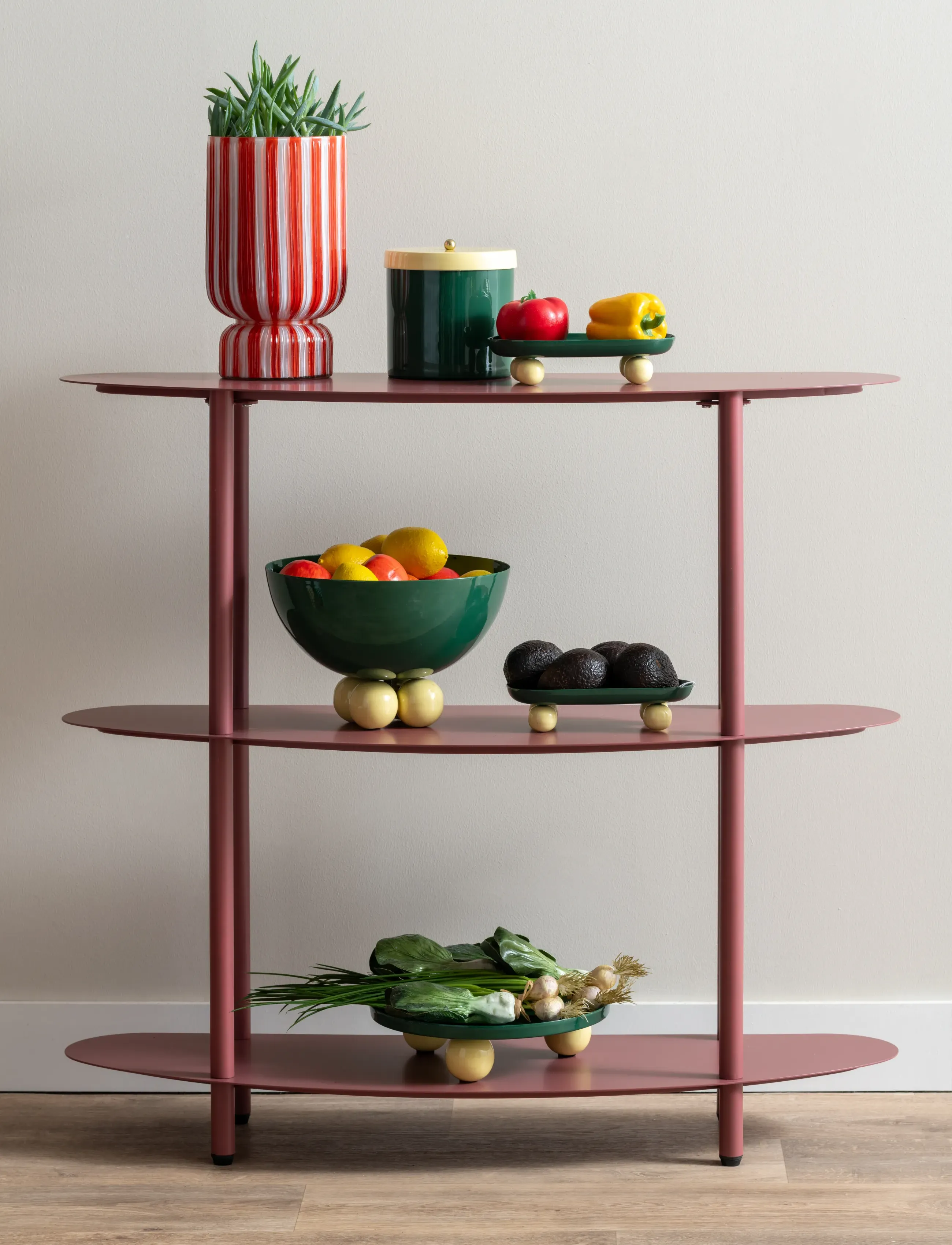 Leitmotiv Cabinet Riqueza, H82 cm, Pink, Borde > Sideborde Og Små Borde, Unisex