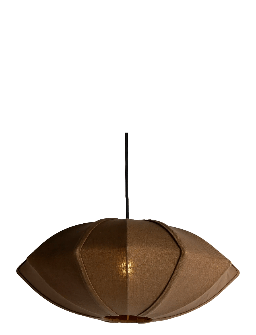 Leitmotiv - Pendant lamp Paris Disc - pendellampen - brown - 0