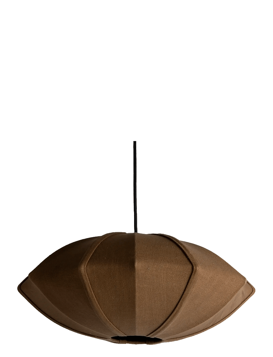 Leitmotiv - Pendant lamp Paris Disc - pendellampen - brown - 1