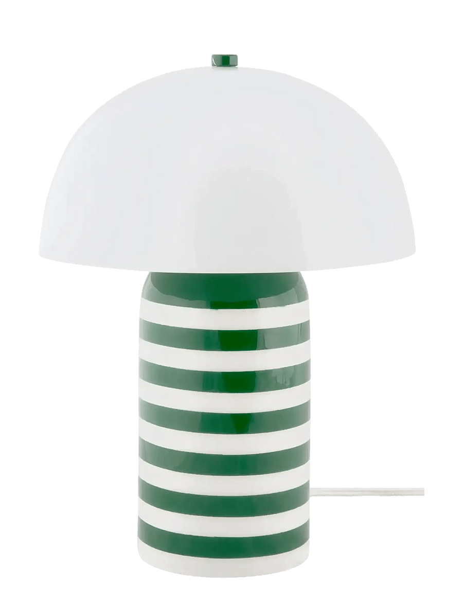 Leitmotiv - Table Lamp Rayado Retro - laualambid - green/white - 1