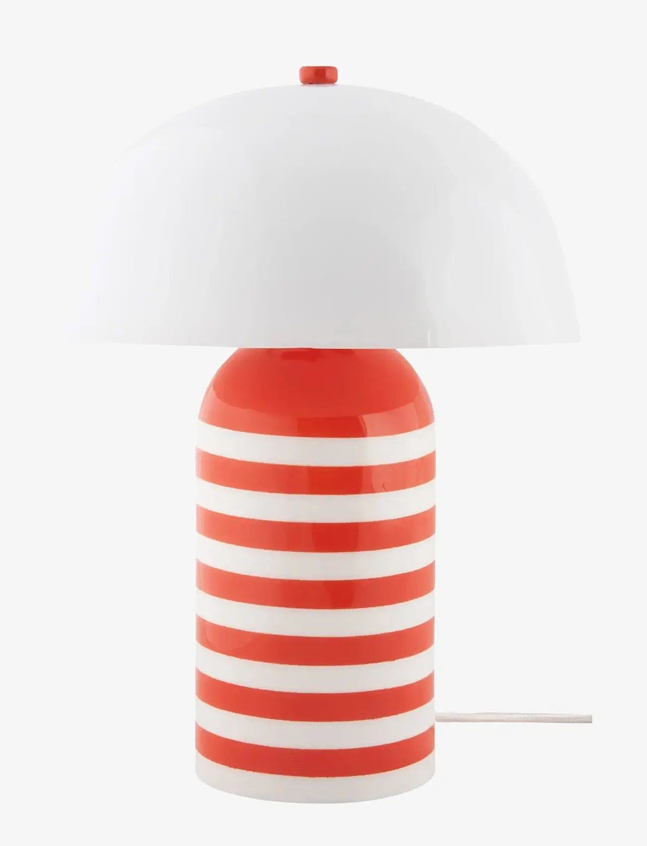 Leitmotiv - Table Lamp Rayado Retro - bordslampor - orange/white - 1