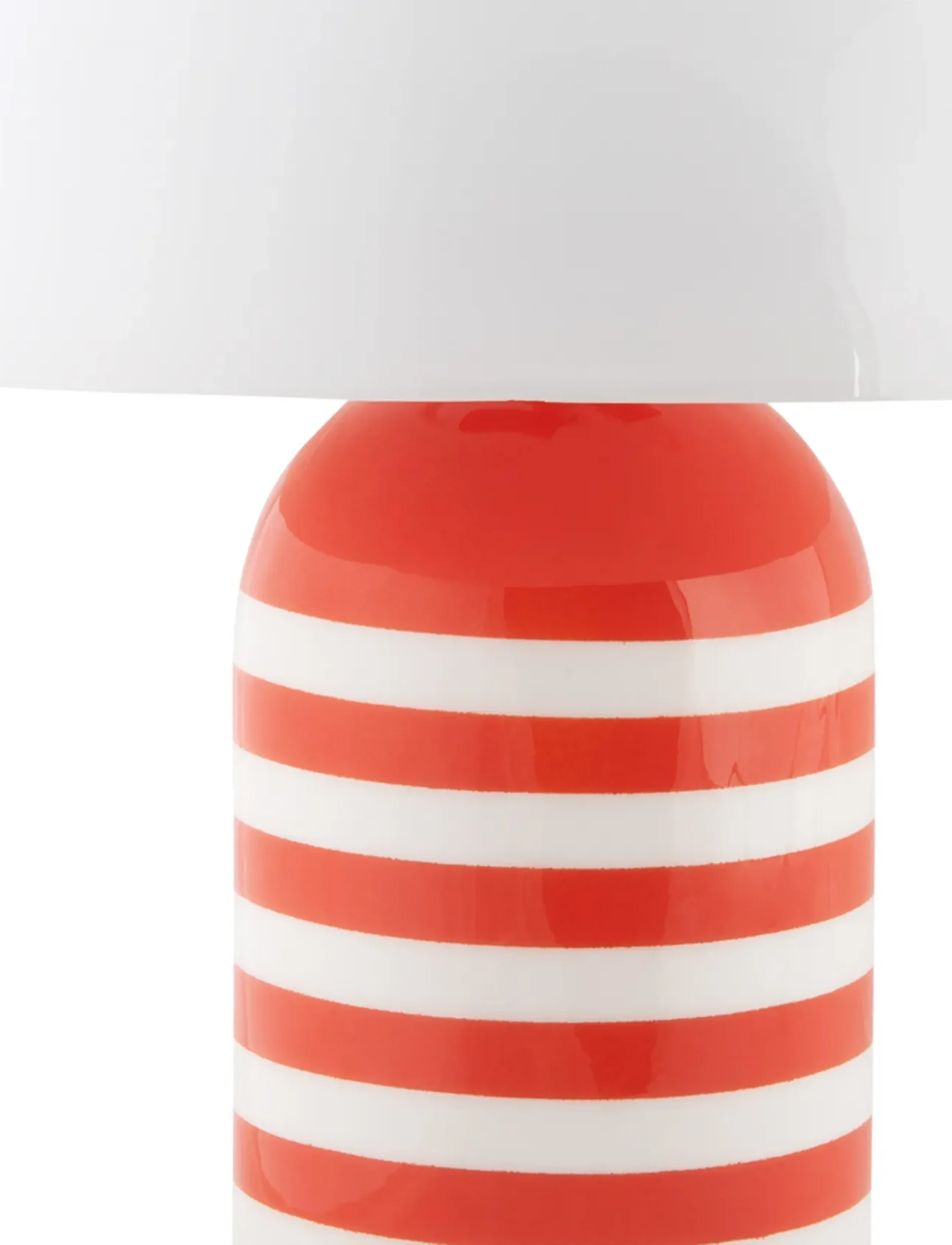 Leitmotiv - Table Lamp Rayado Retro - bordlamper - orange/white - 5