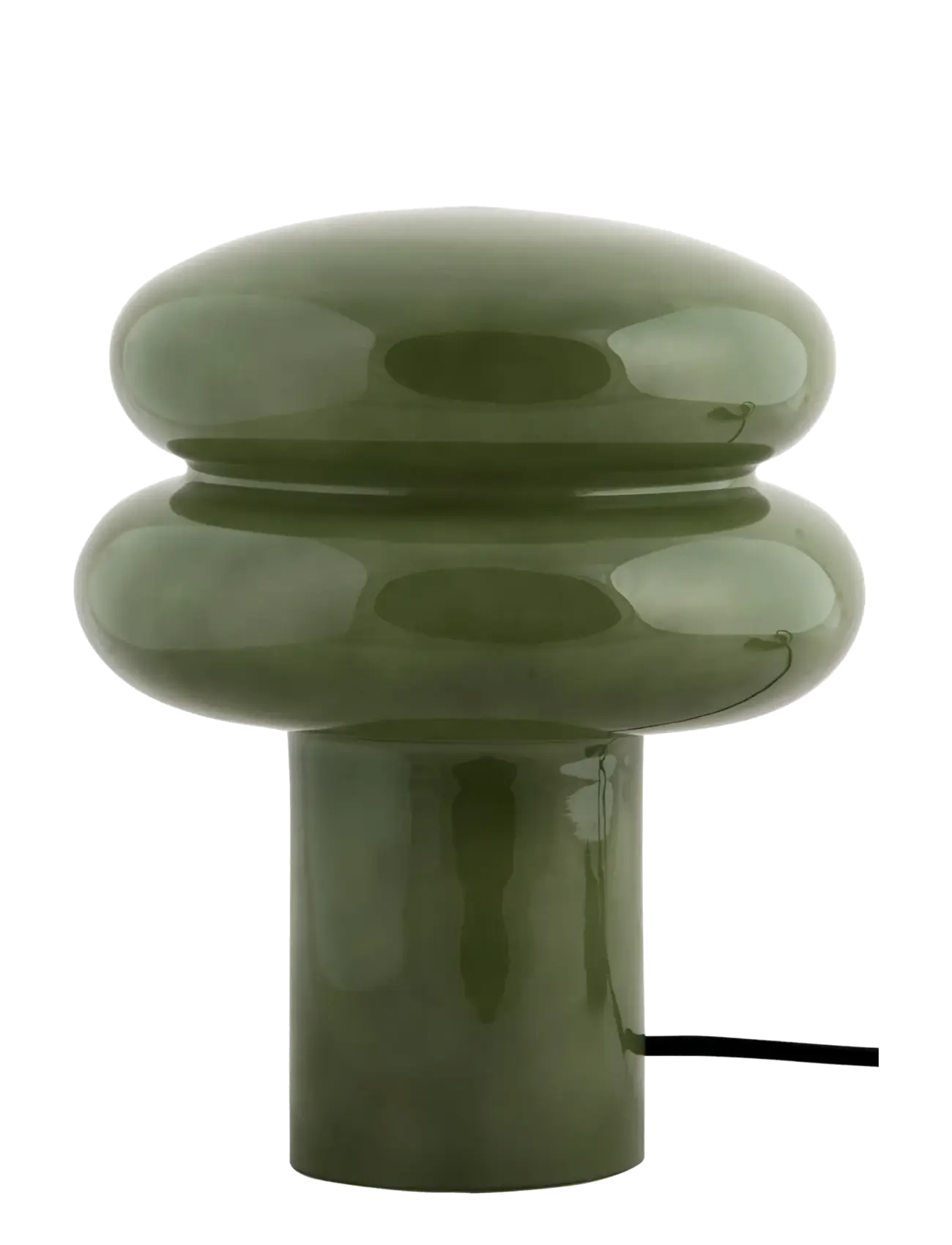 Leitmotiv Table Lamp Incesante Double Ring - Lamps - GREEN / khaki/green