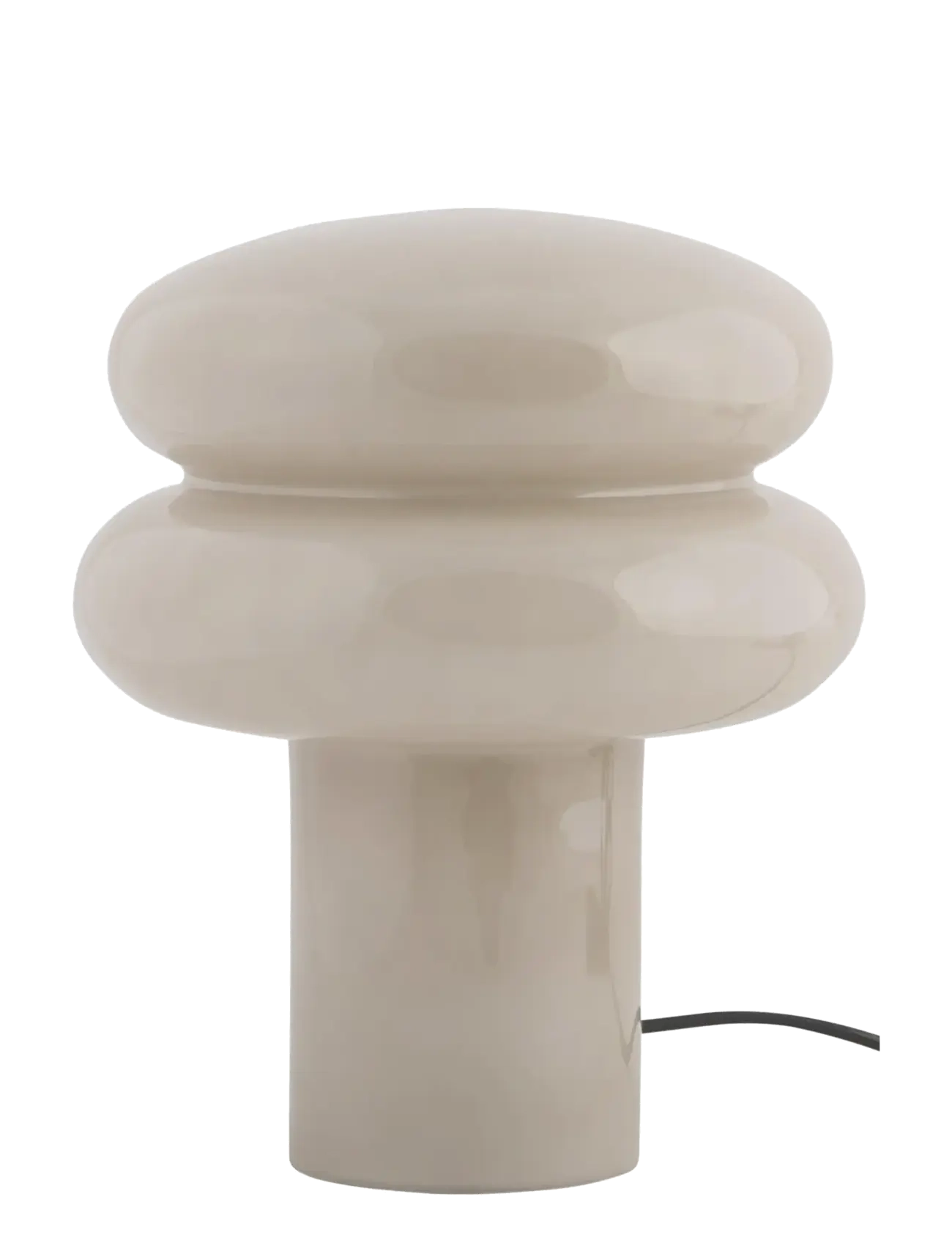 Leitmotiv Table Lamp Incesante Double Ring, Bordlampe, Grå, Str: H24CM