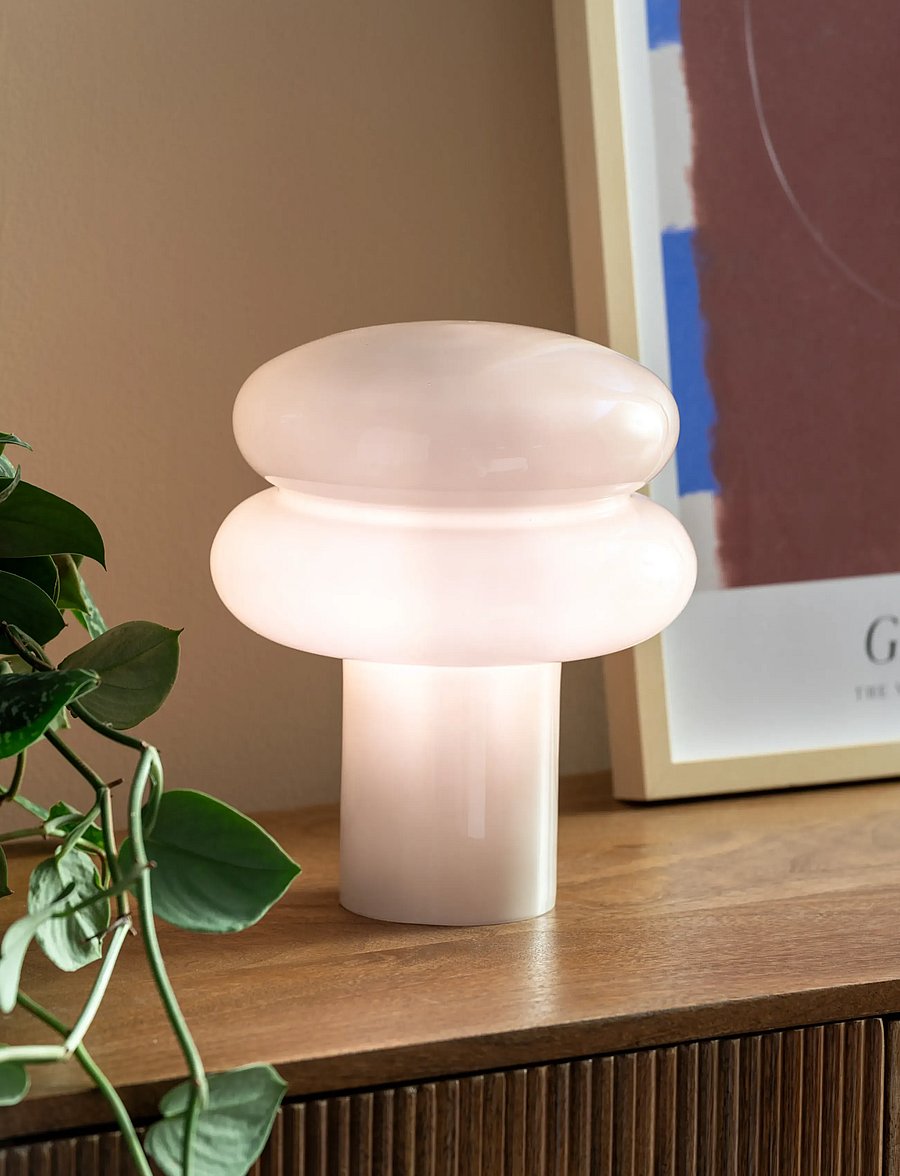 Leitmotiv - Table Lamp Incesante Double Ring - galda lampas - grey - 0