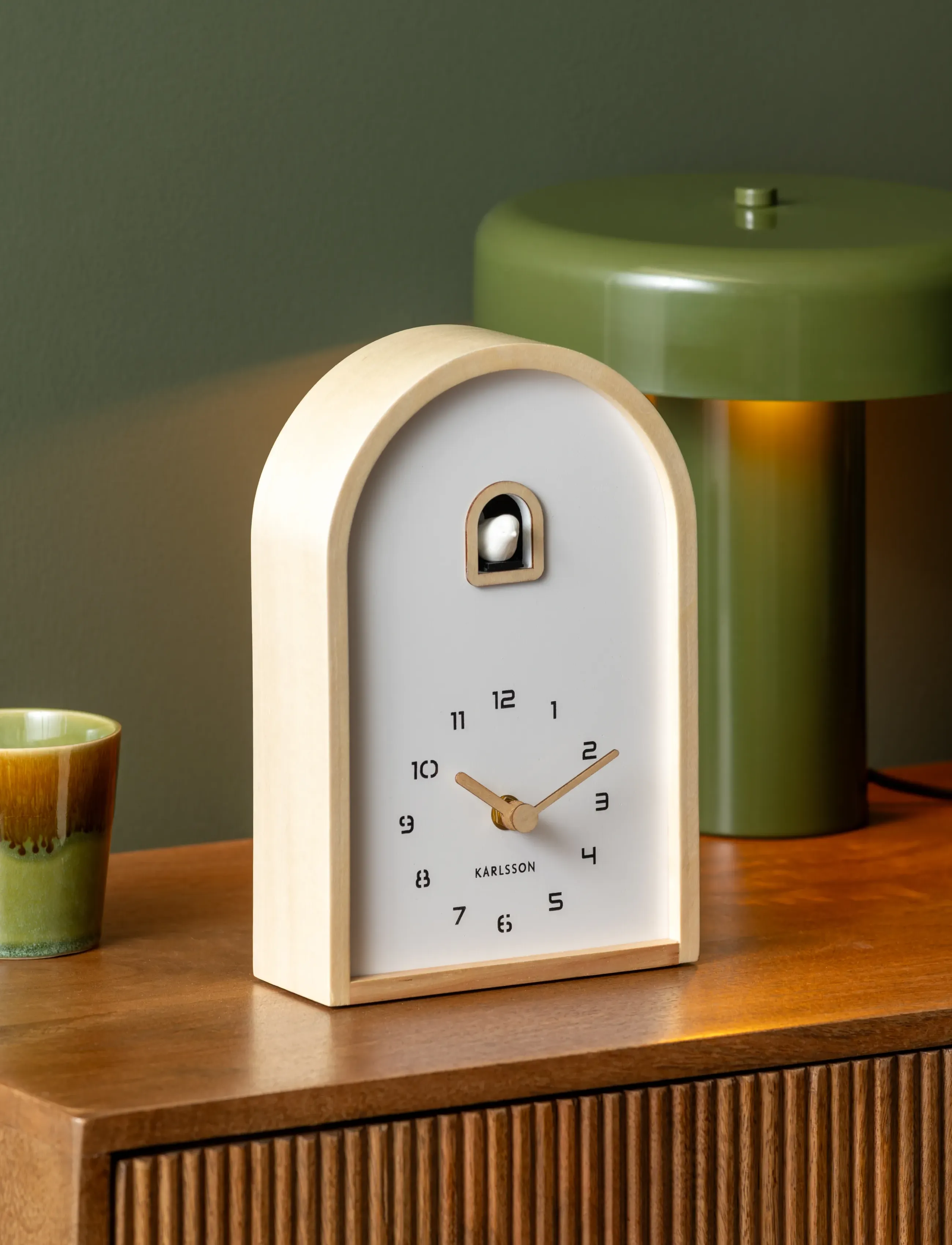 Leitmotiv Table Lamp Riqueza Palo, H26 cm, Khaki green, Lamper > Bordlamper, Unisex