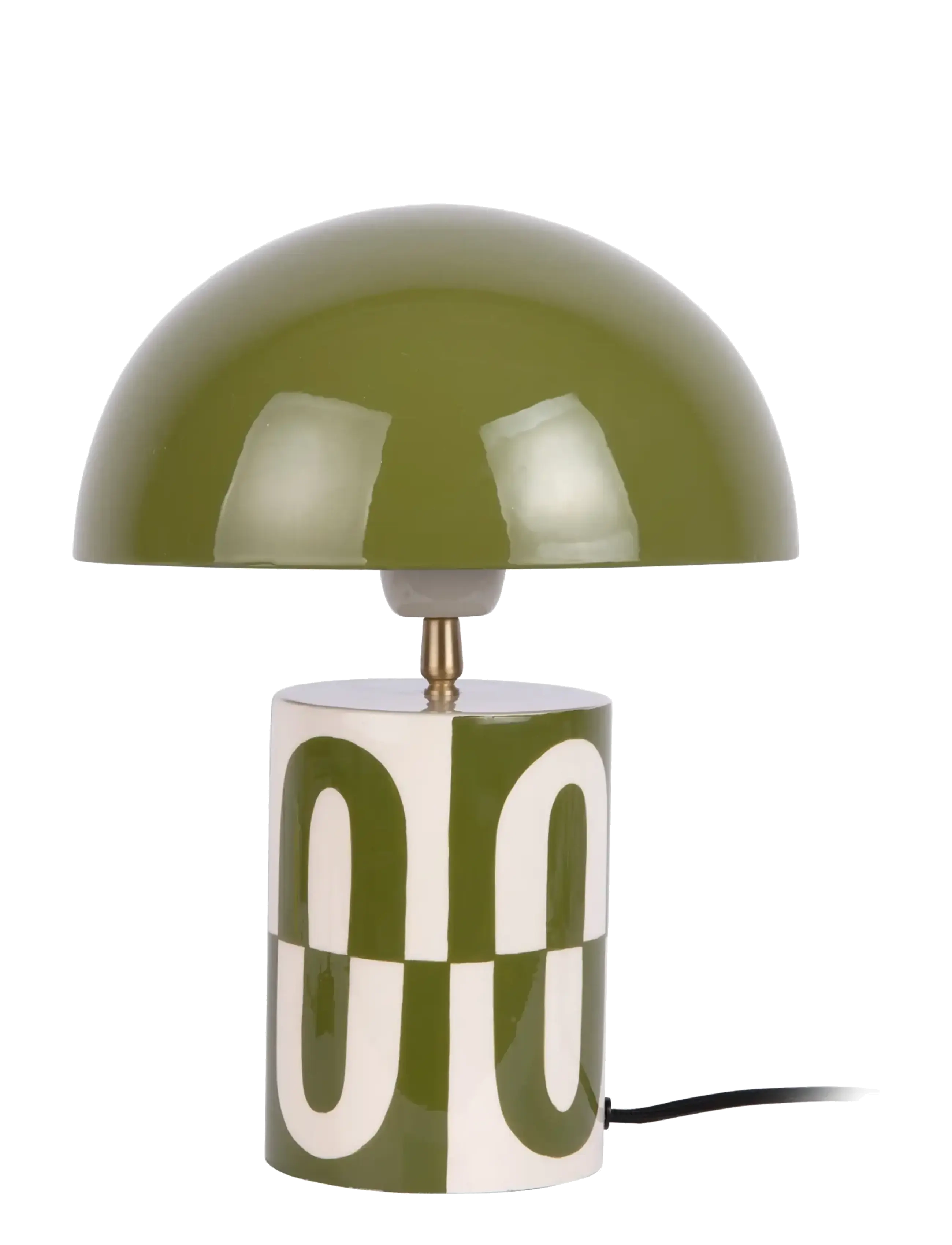 Leitmotiv Table lamp Dublin - Lampen - LUXURY GREEN W. OFF WHITE / green