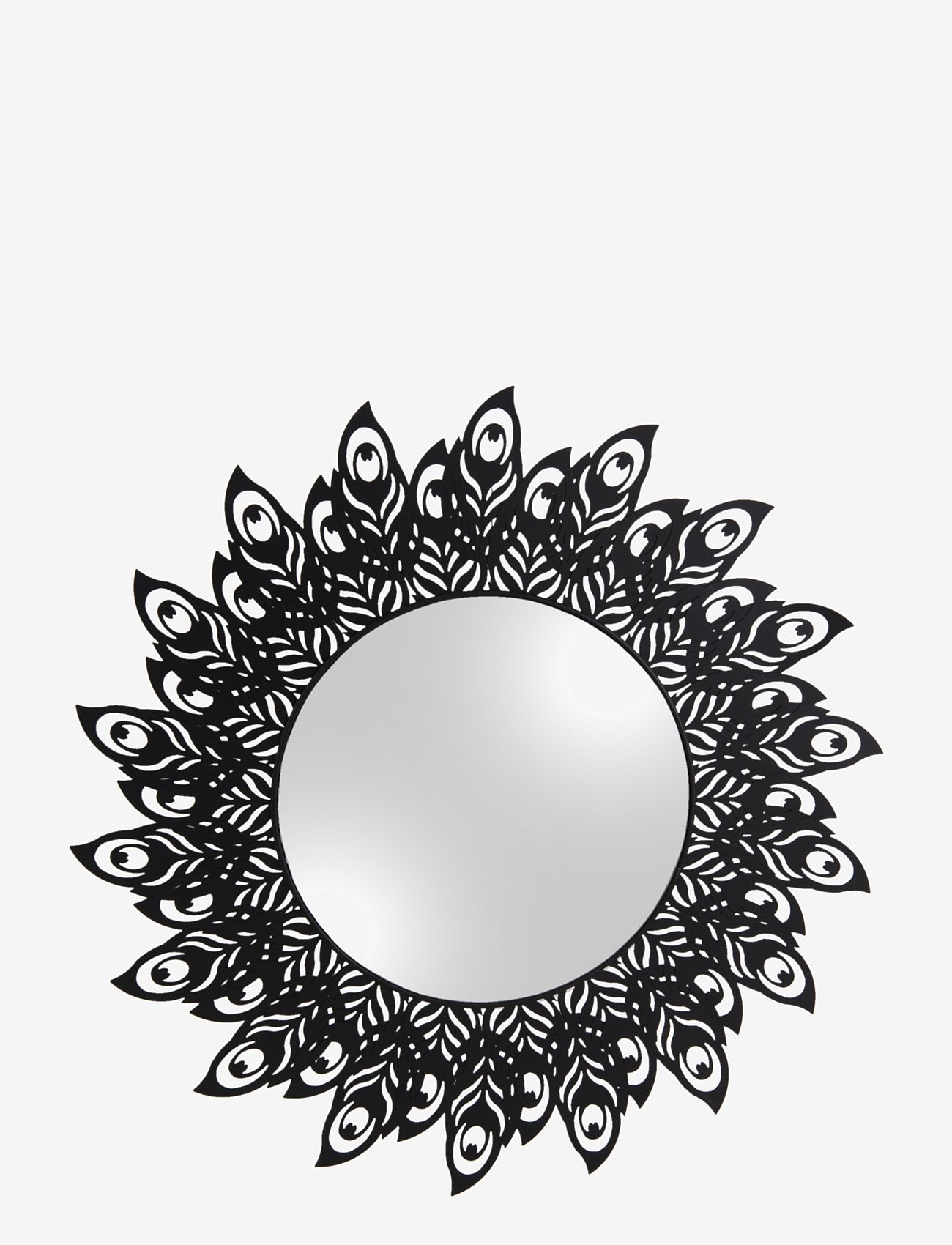 Leitmotiv - Mirror Peacock Feathers steel black - sienas spoguļi - steel black - 0