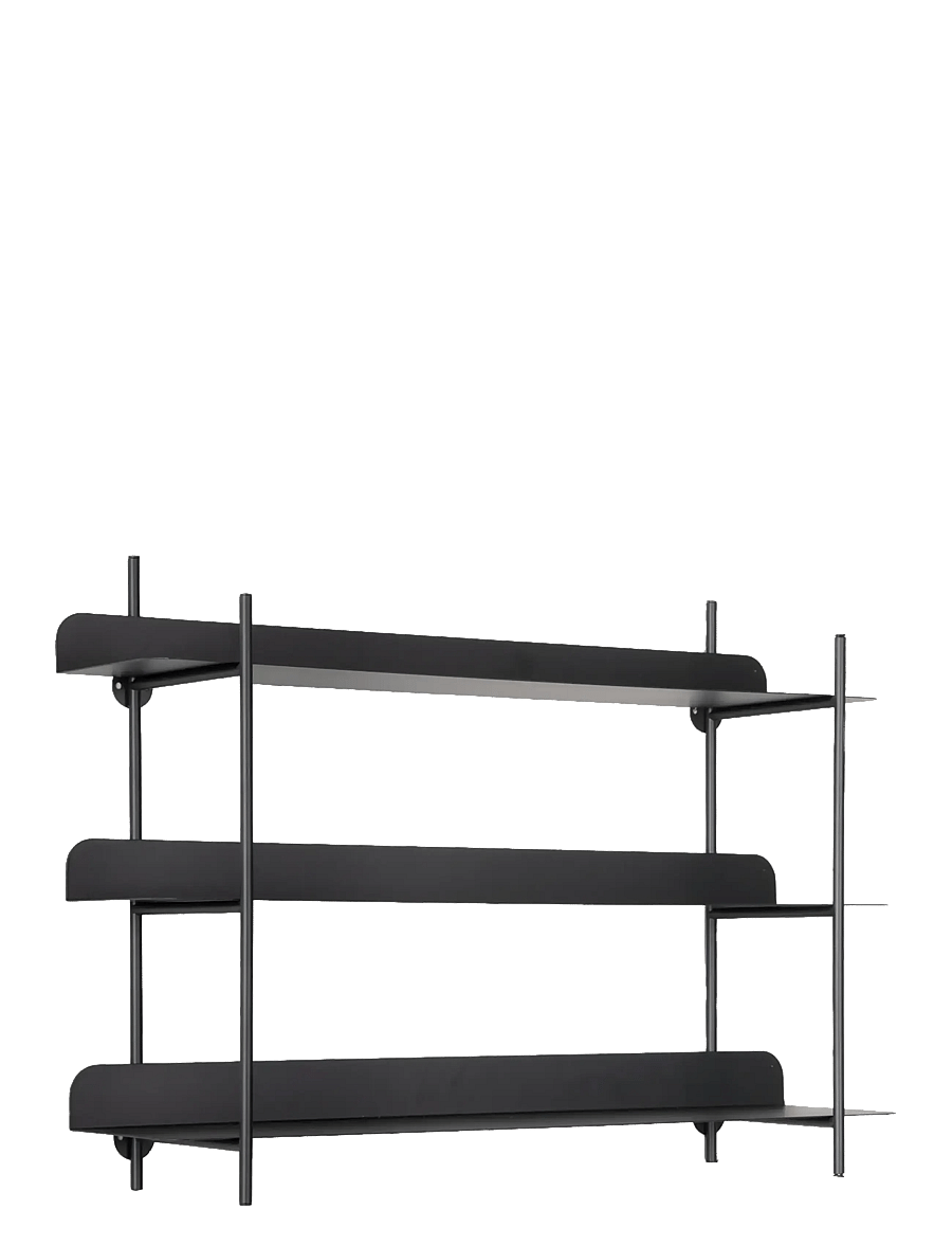Leitmotiv - Wall Rack Riqueza Tres - hoiustamine ja riiulid - black - 0