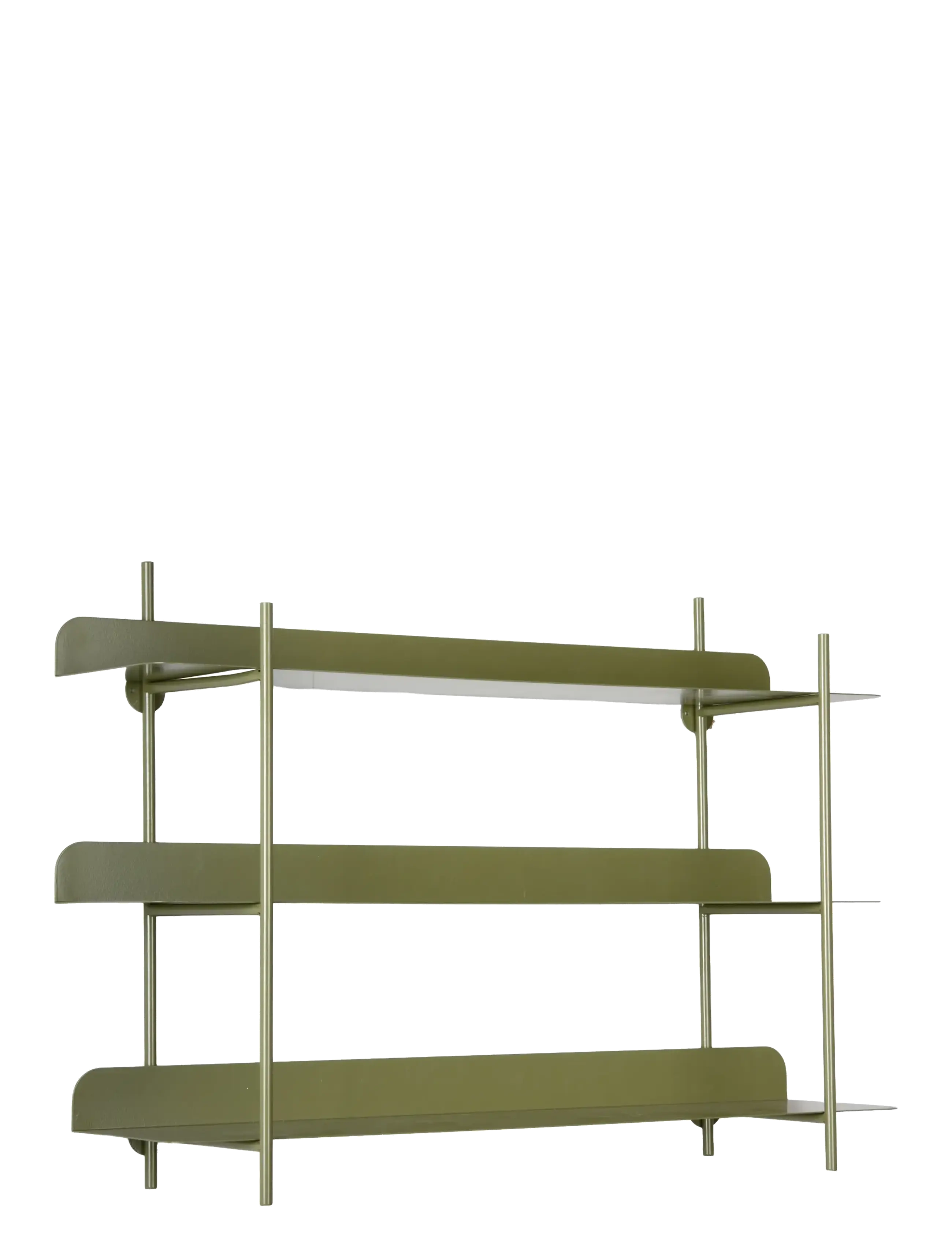 Leitmotiv Wall Rack Riqueza Tres - Vis alt - GREEN / khaki/green
