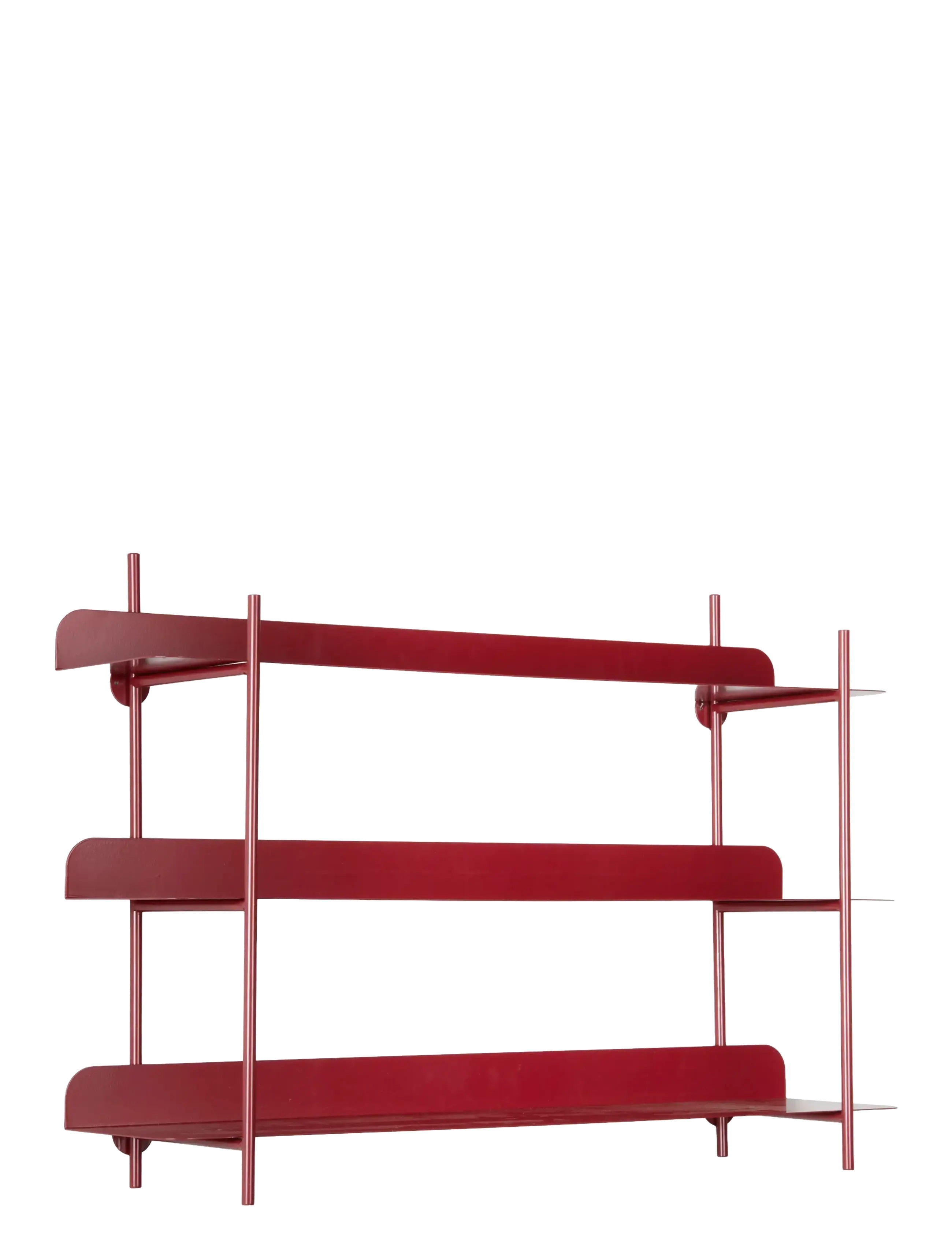 Leitmotiv Wall Rack Riqueza Tres, Hylde, Rød, Str: H42CM
