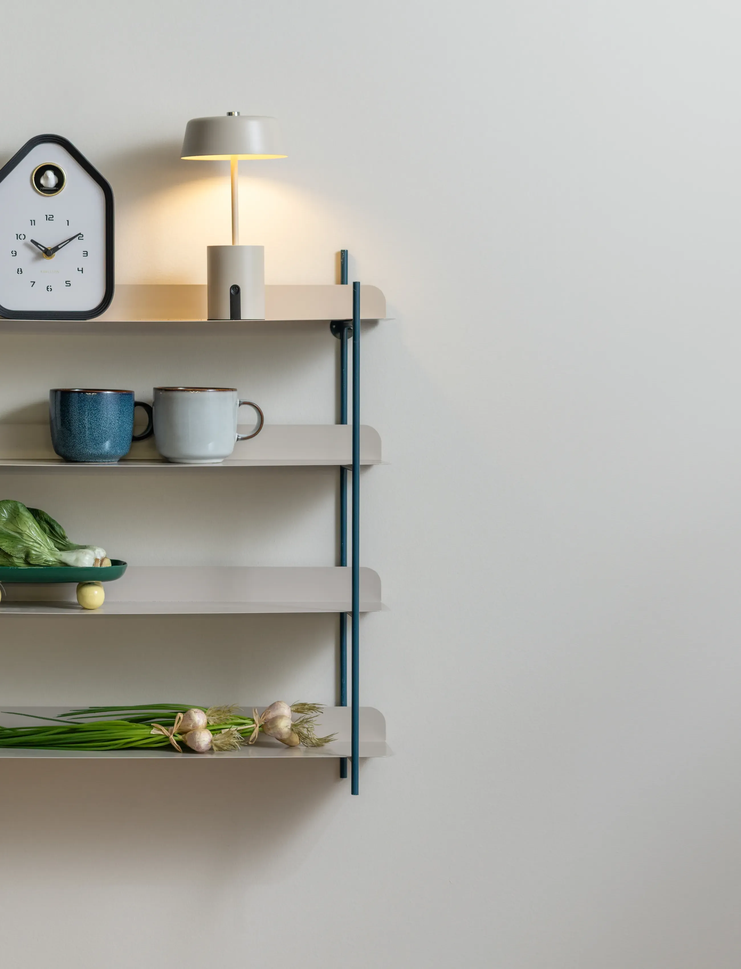 Leitmotiv Wall Rack Reina Cuatro, H60 cm, Black, Møbler > Hylder, Unisex